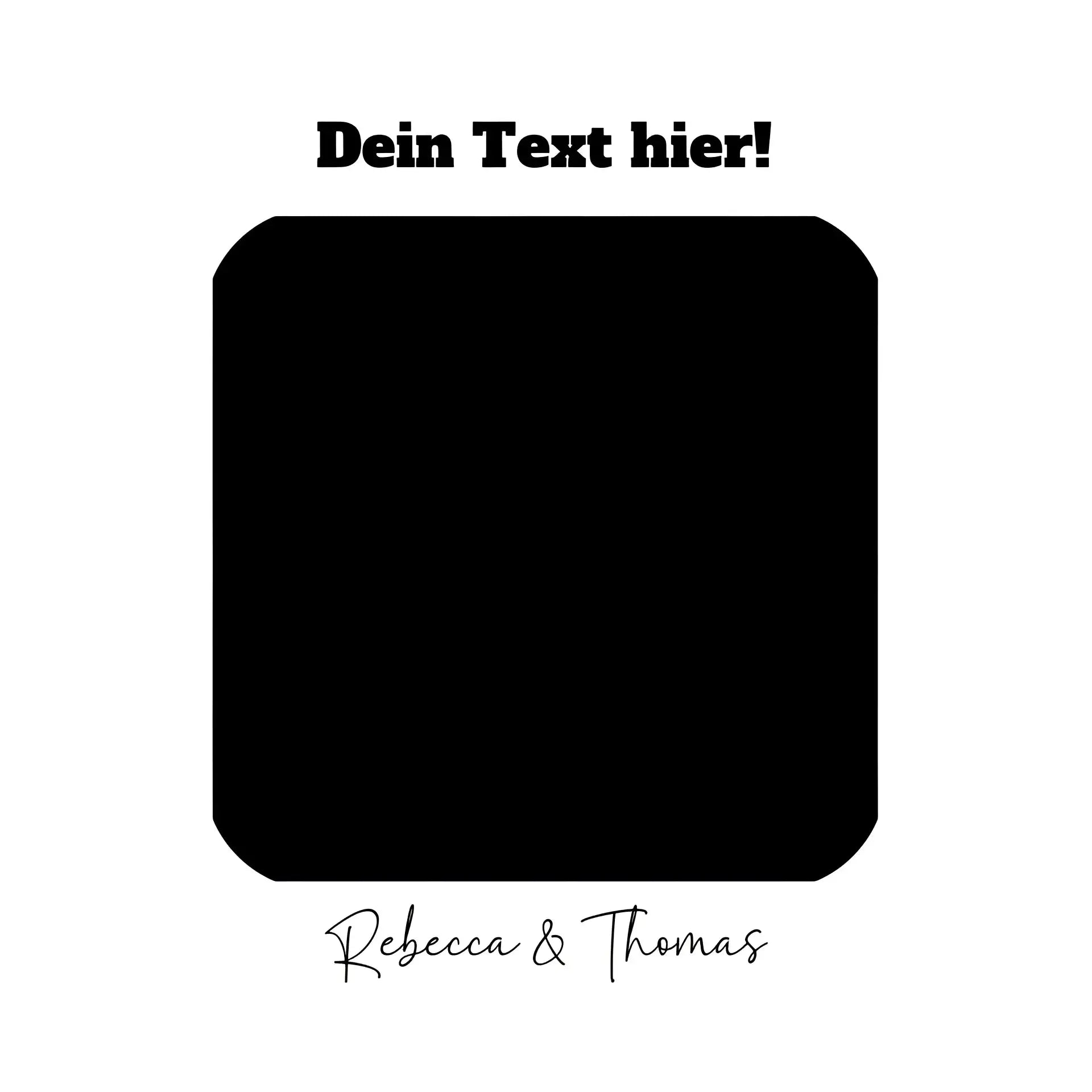Dein Bild in viereckiger Form • STICKER 20x20 cm (Aufkleber) • Fotogeschenk • personalisiert - ausgestanzter Sticker