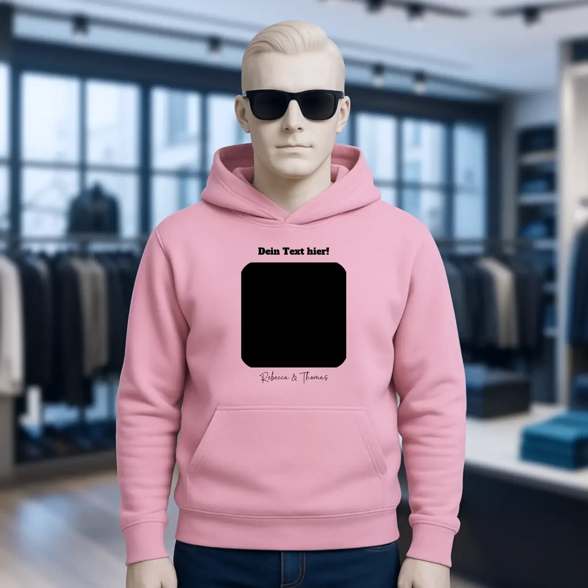 Dein Bild in viereckiger Form - Unisex Premium Hoodie XS-5XL aus Bio-Baumwolle für Damen & Herren • Fotogeschenk • personalisiert