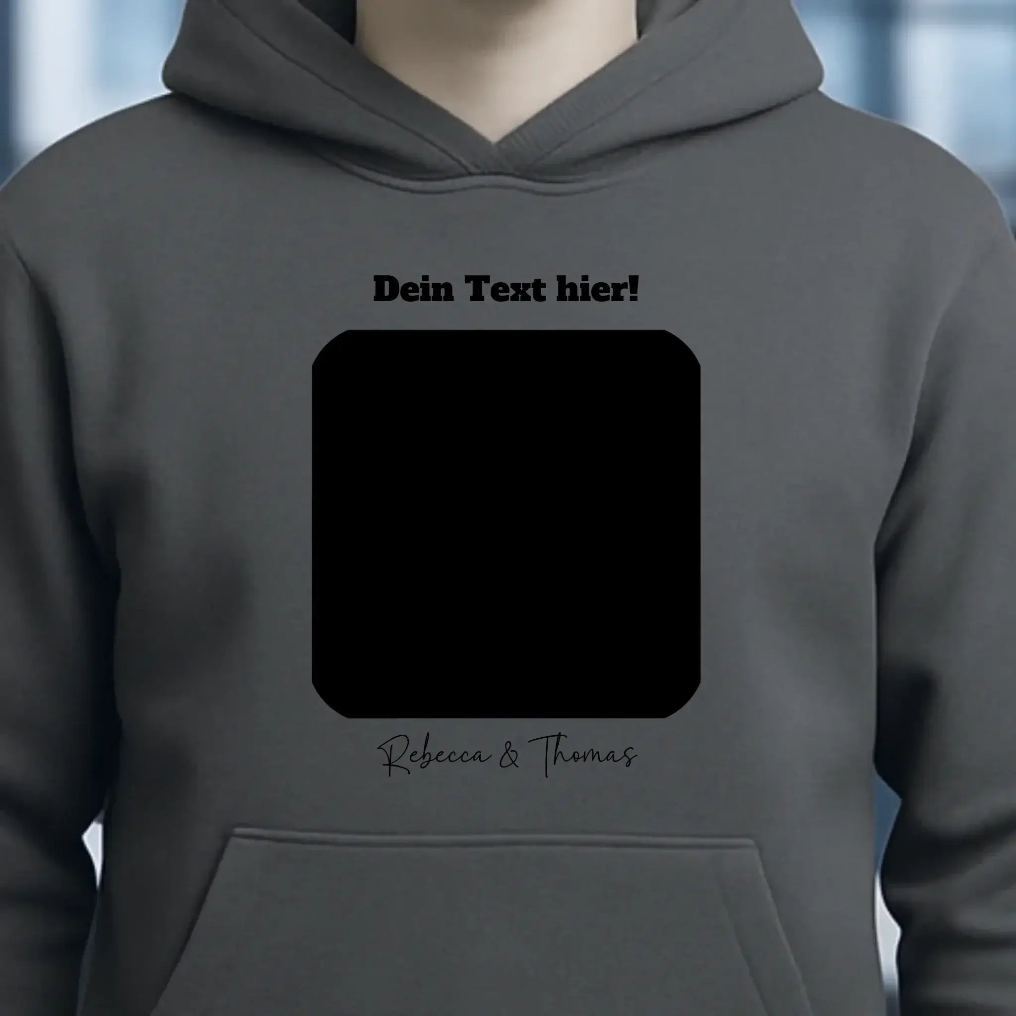 Dein Bild in viereckiger Form - Unisex Premium Hoodie XS-5XL aus Bio-Baumwolle für Damen & Herren • Fotogeschenk • personalisiert