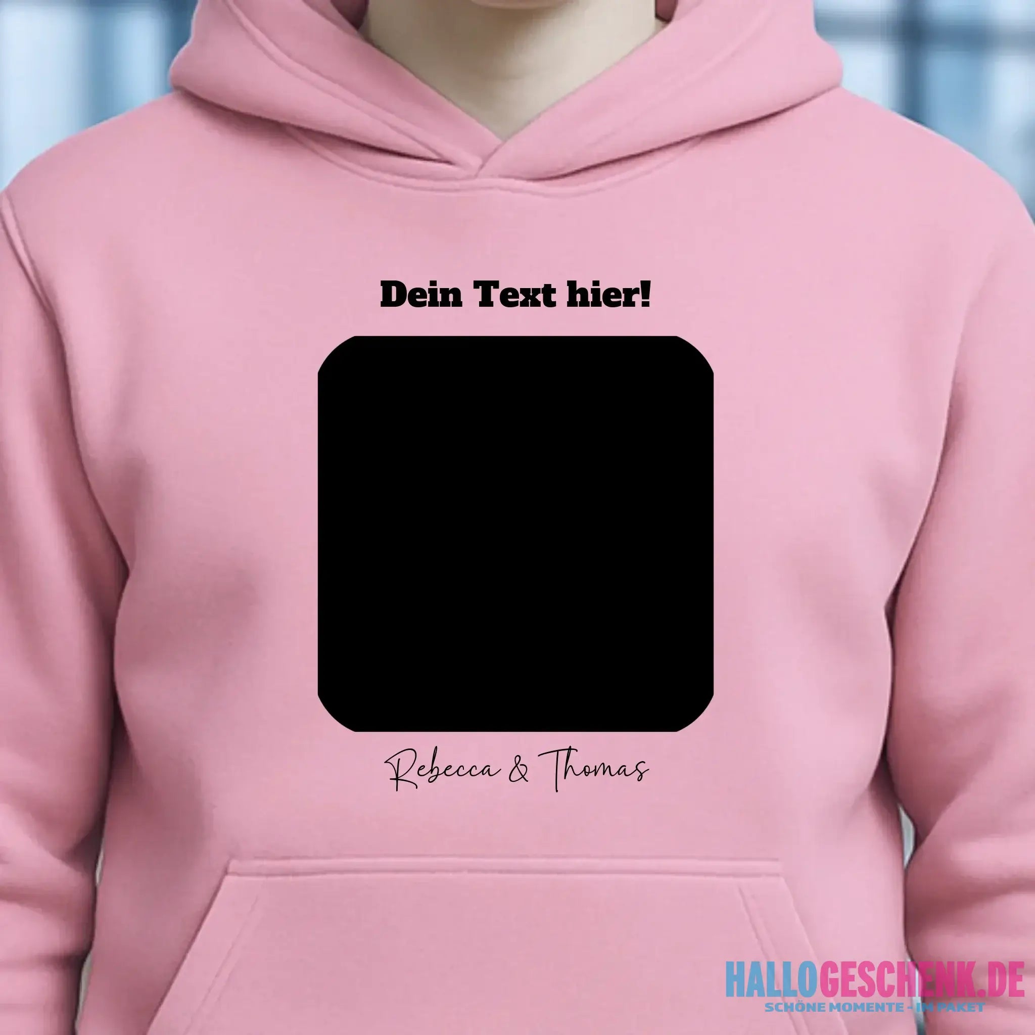 Dein Bild in viereckiger Form - Unisex Premium Hoodie XS-5XL aus Bio-Baumwolle für Damen & Herren • Fotogeschenk • personalisiert