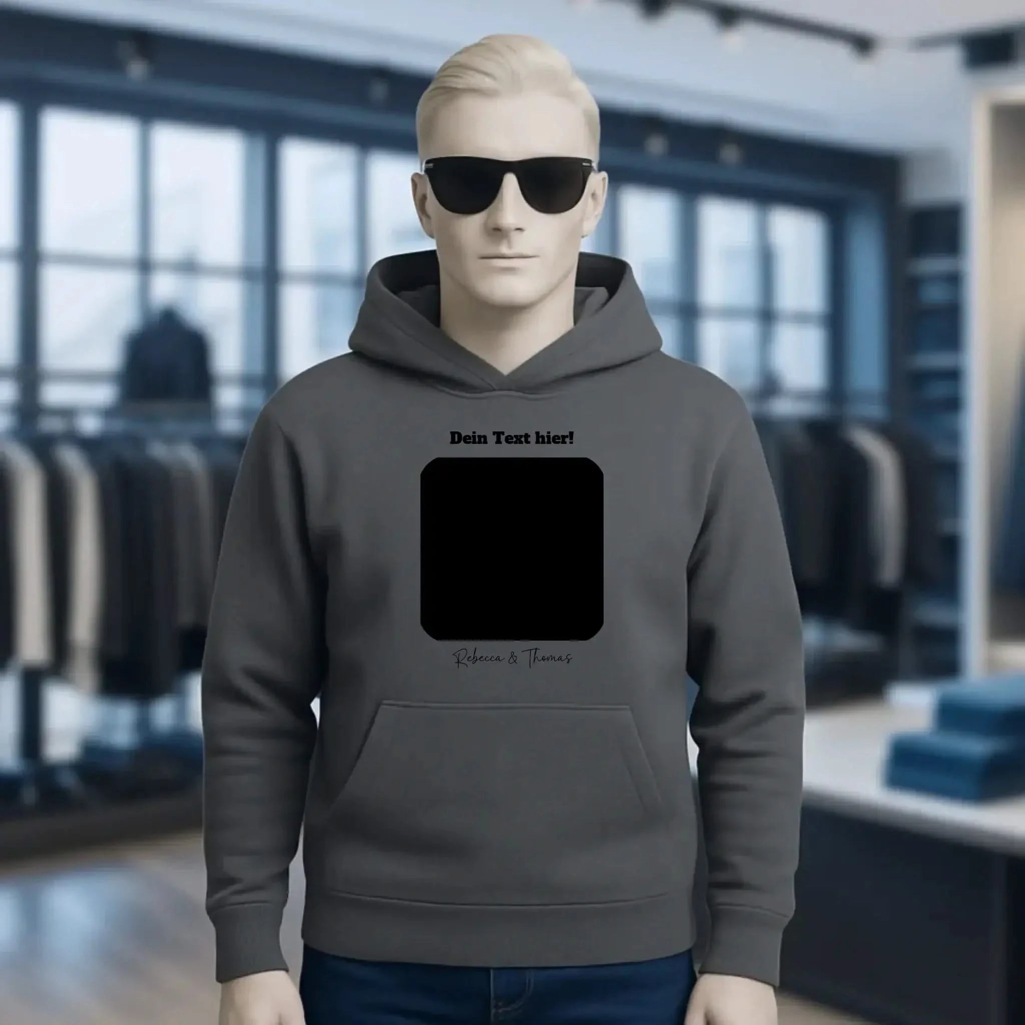 Dein Bild in viereckiger Form - Unisex Premium Hoodie XS-5XL aus Bio-Baumwolle für Damen & Herren • Fotogeschenk • personalisiert