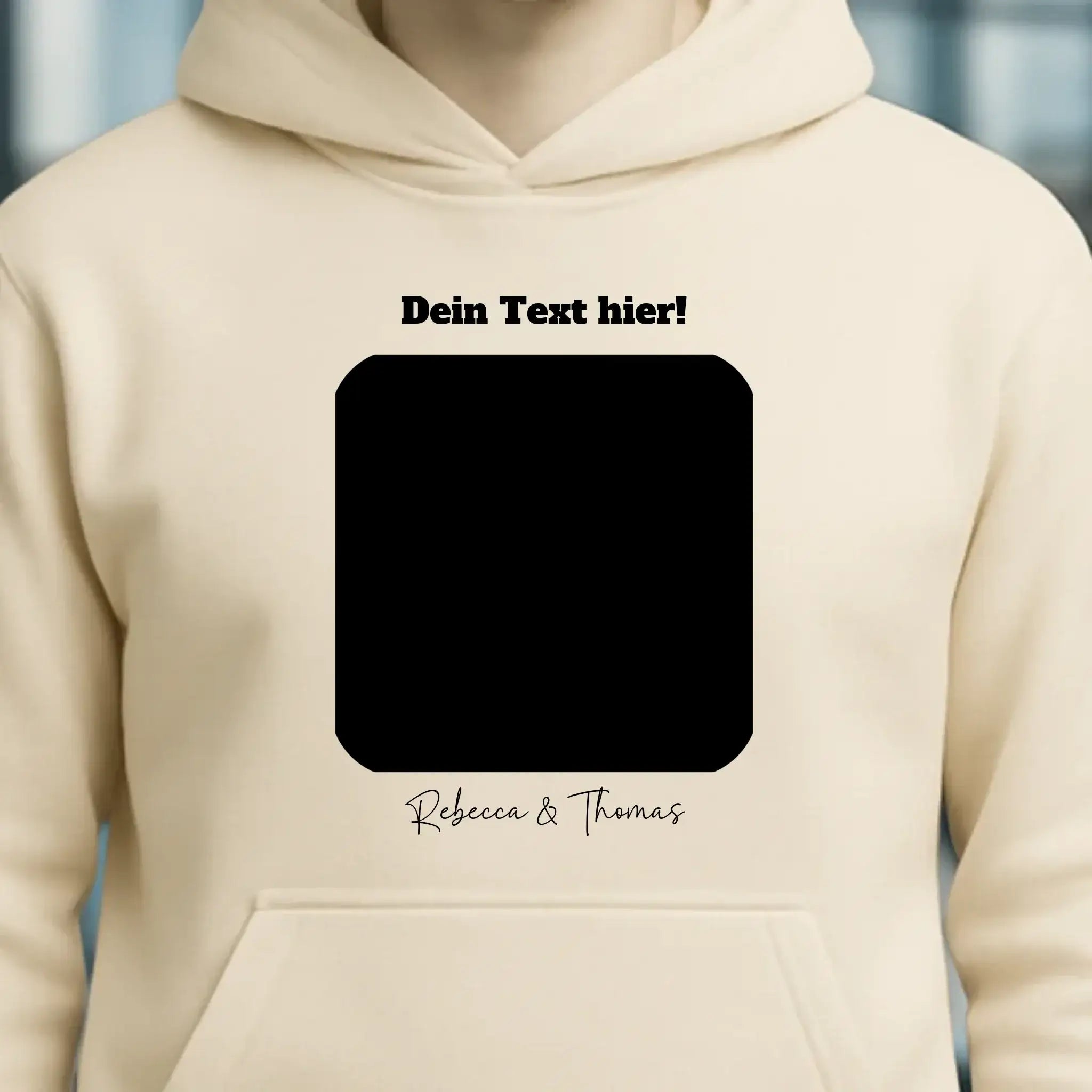 Dein Bild in viereckiger Form - Unisex Premium Hoodie XS-5XL aus Bio-Baumwolle für Damen & Herren • Fotogeschenk • personalisiert