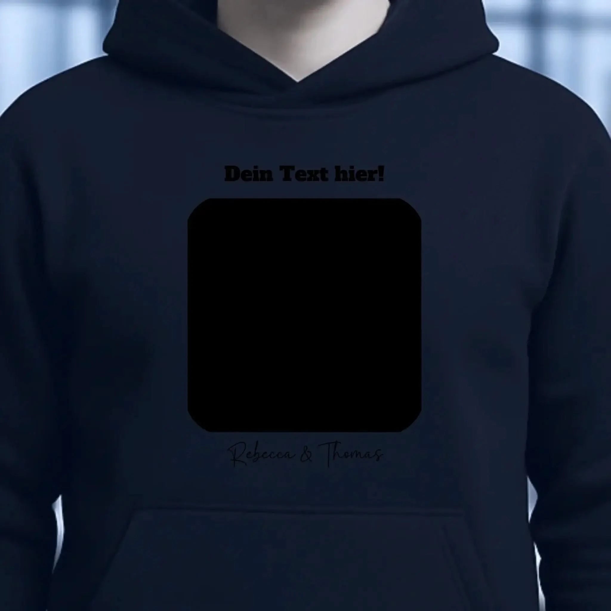 Dein Bild in viereckiger Form - Unisex Premium Hoodie XS-5XL aus Bio-Baumwolle für Damen & Herren • Fotogeschenk • personalisiert