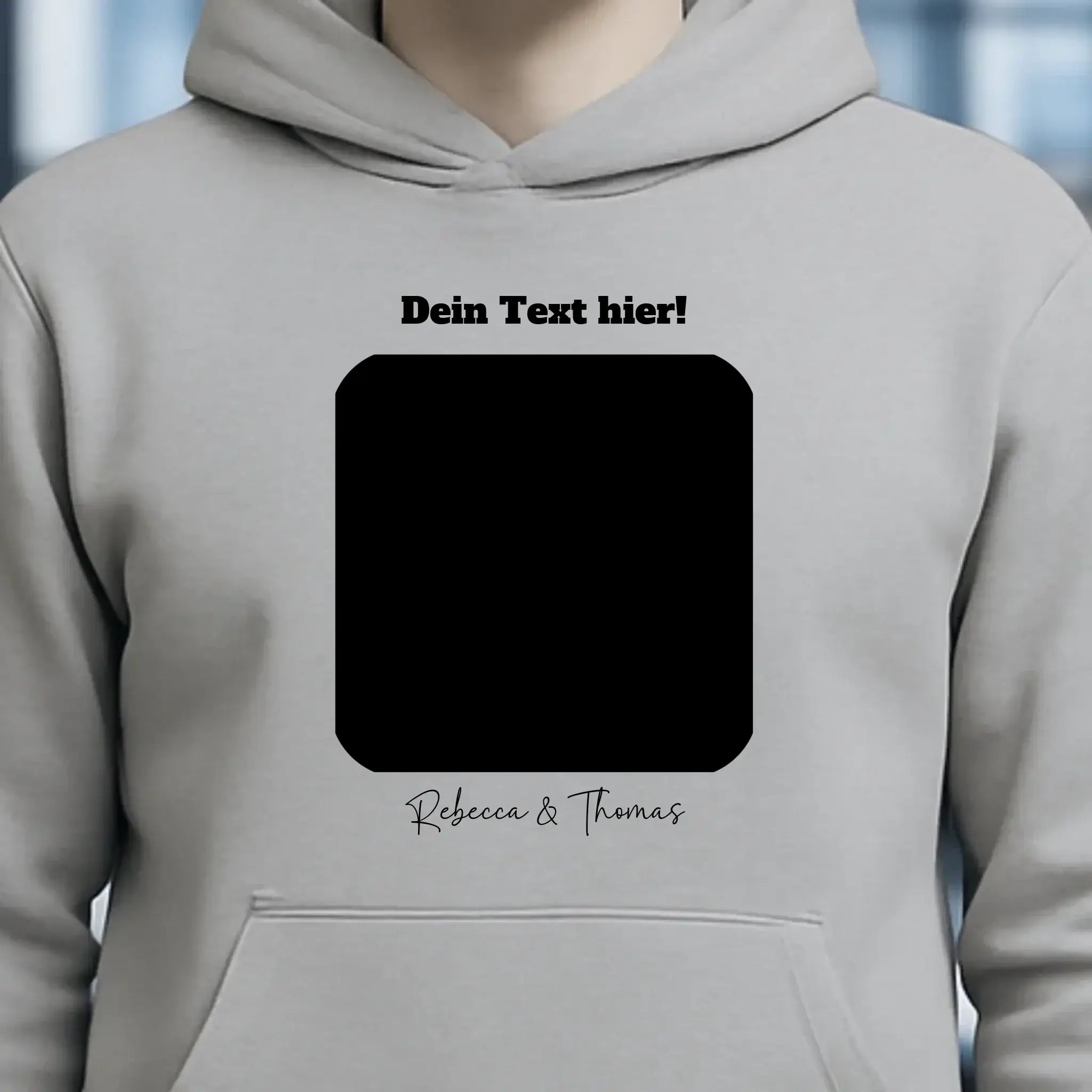Dein Bild in viereckiger Form - Unisex Premium Hoodie XS-5XL aus Bio-Baumwolle für Damen & Herren • Fotogeschenk • personalisiert