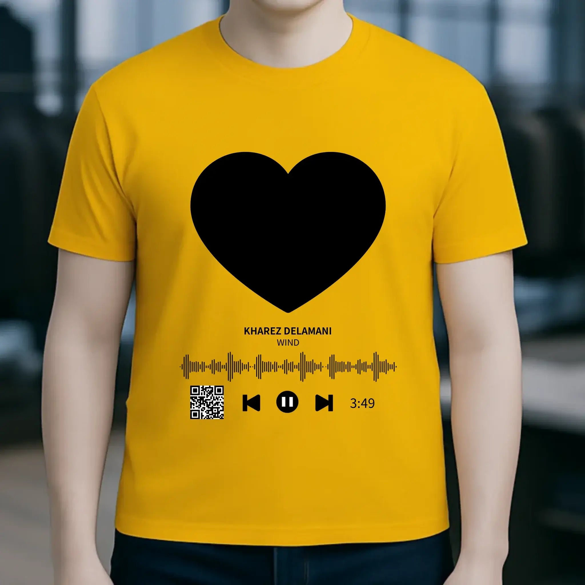 Dein Bild mit Spotify QR Code • Unisex Premium T-Shirt XS-5XL aus Bio-Baumwolle für Damen & Herren • Exklusivdesign • personalisiert