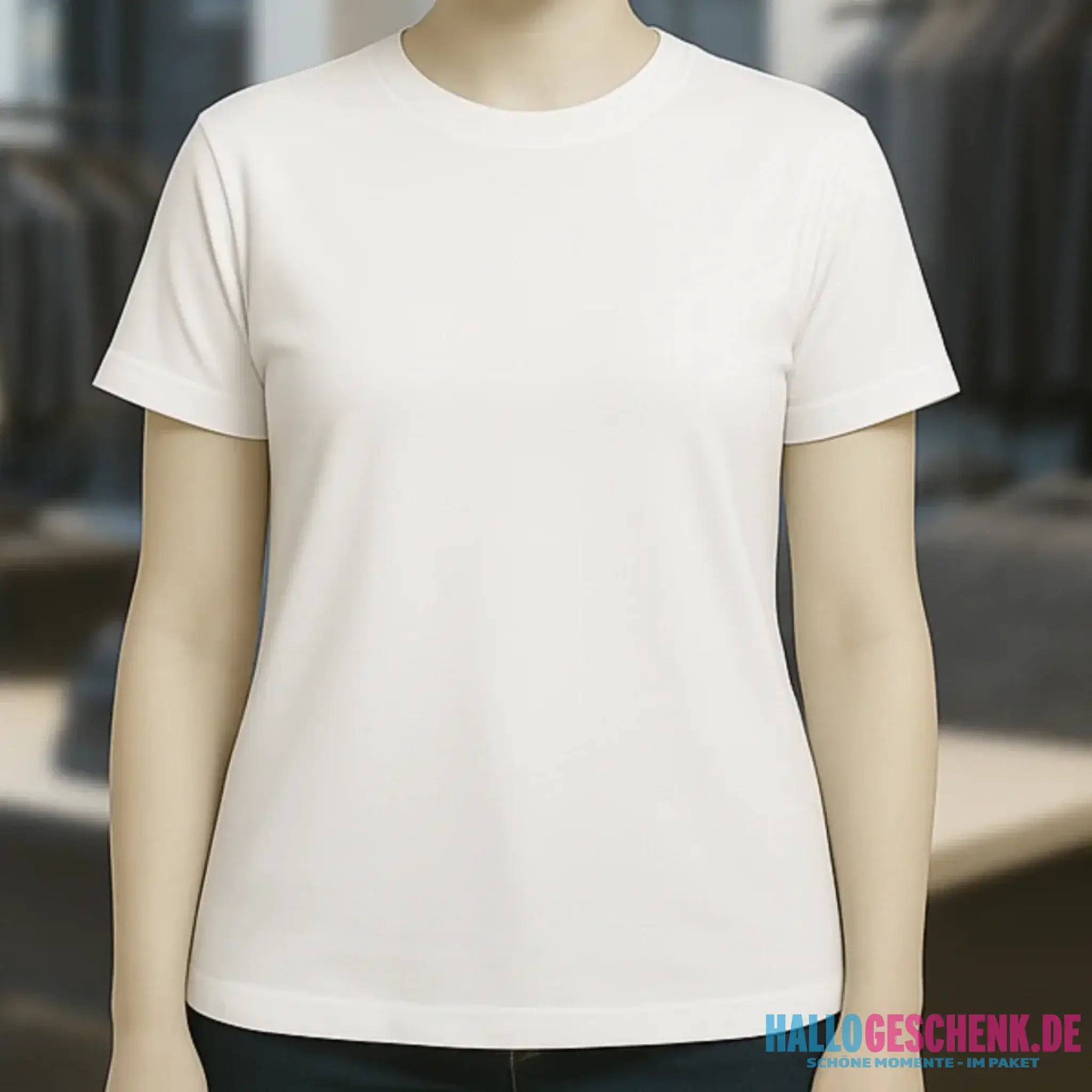 DEIN FOTO auf einem Damen Expresser T-Shirt in 5 Farben XS-XXL