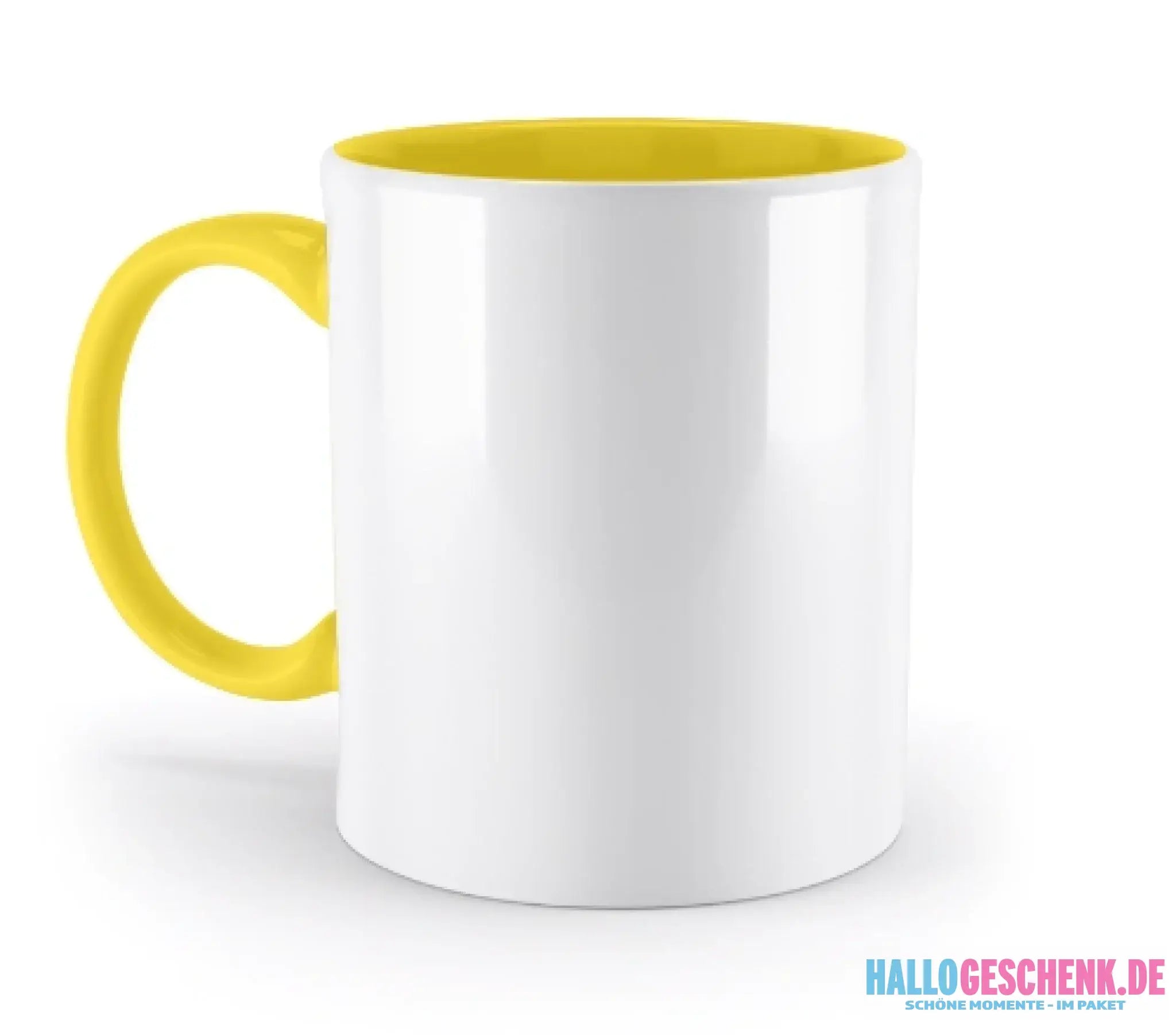DEIN FOTO auf einer zweifarbigen Tasse 330ml
