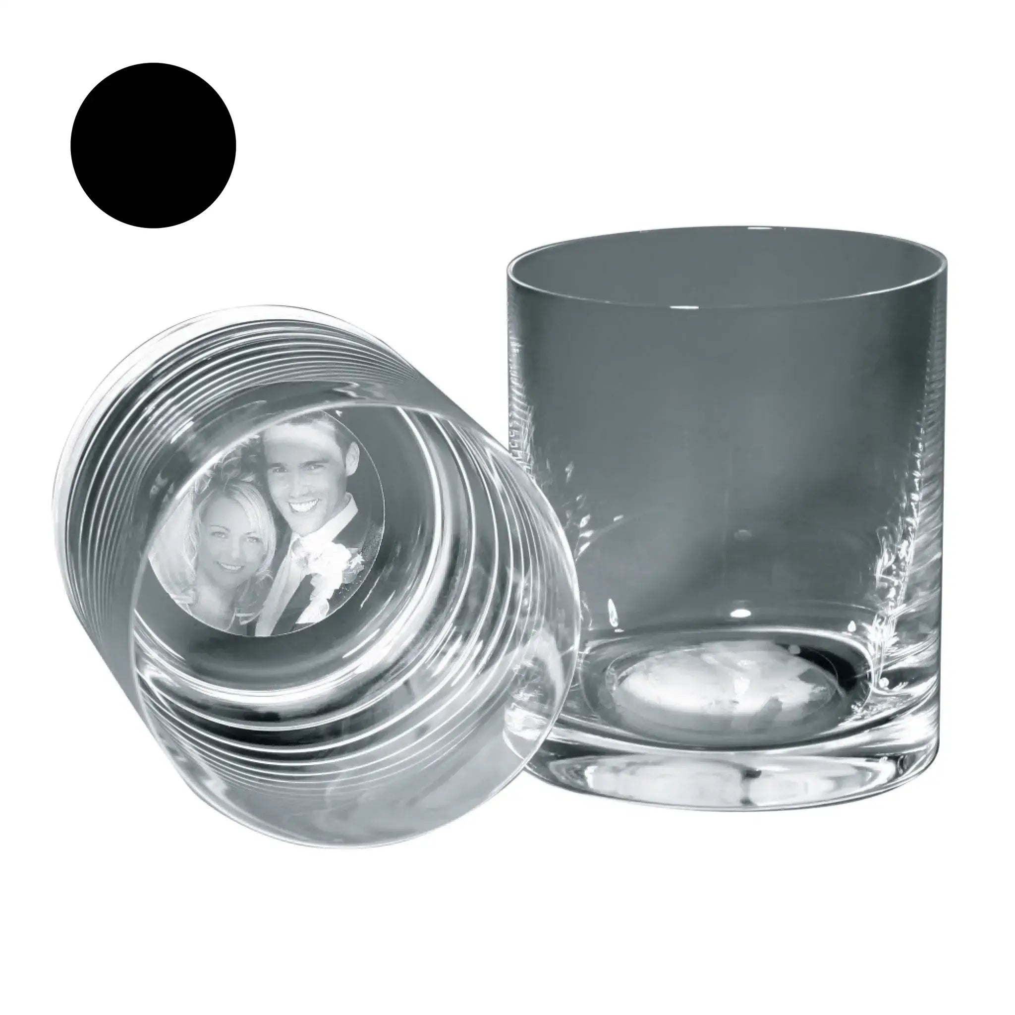 Dein Foto im Glas (Trinkglas) • 400ml • 1-6er Set (personalisierbare Fotogeschenke) • Lasergravur - personalisierbare