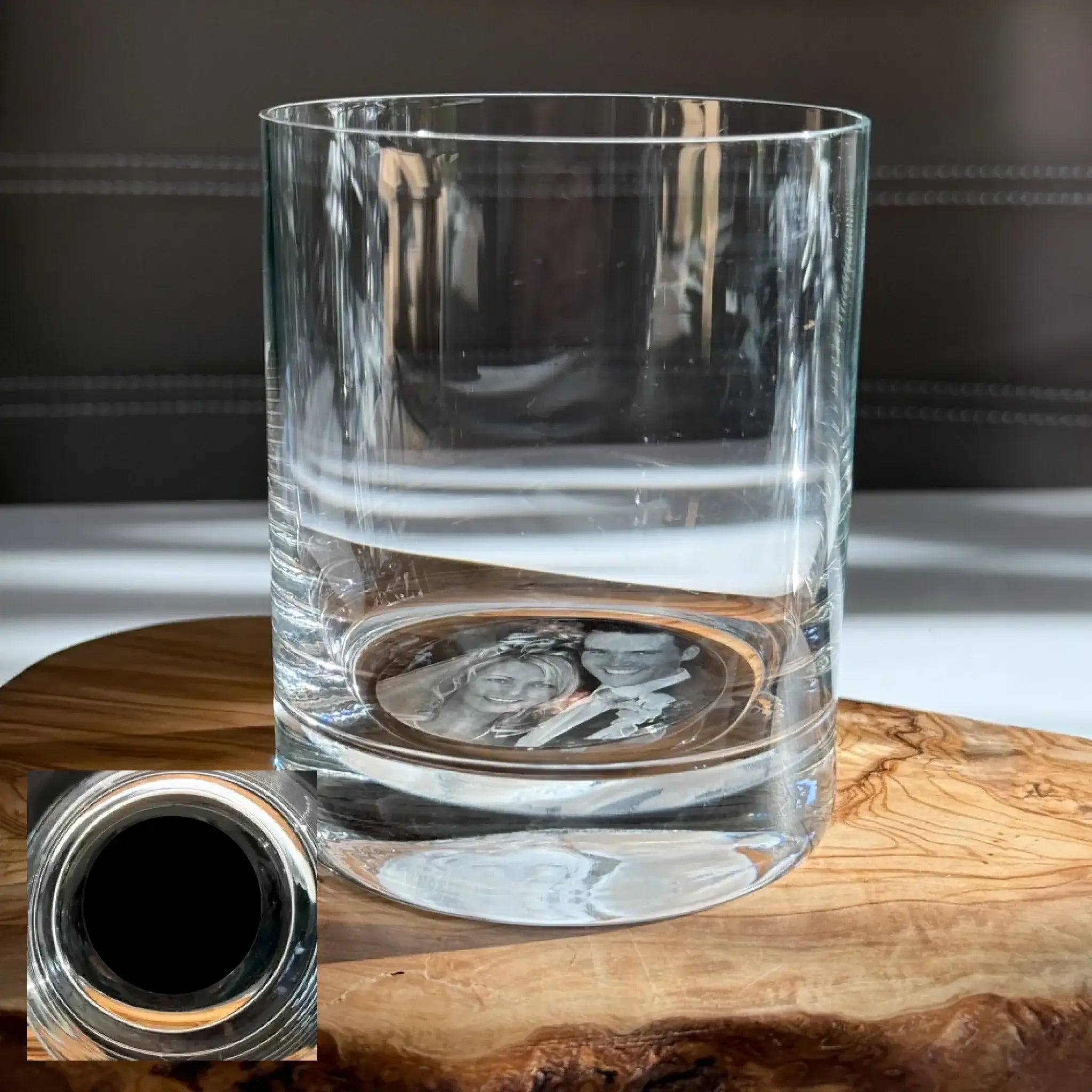 Dein Foto im Glas (Trinkglas) • 400ml • 1-6er Set (personalisierbare Fotogeschenke) • Lasergravur - personalisierbare