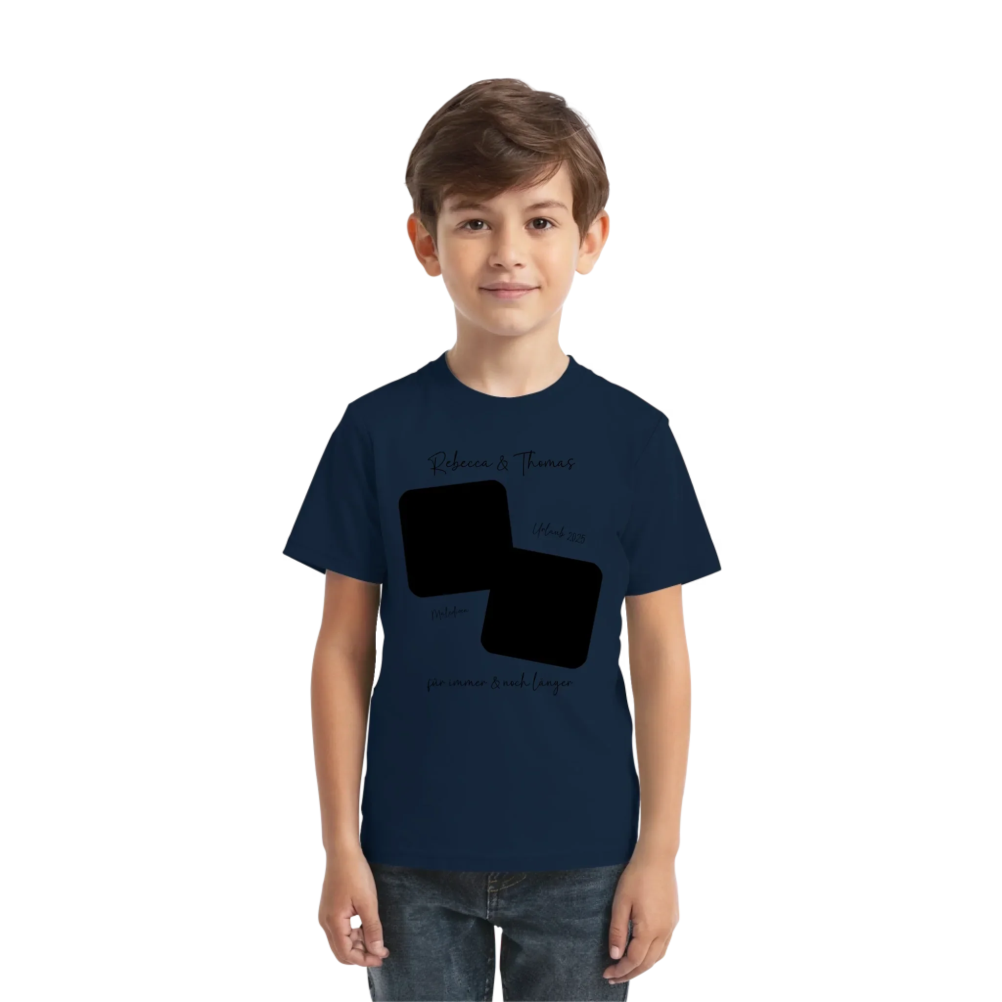 Dein Foto in 1-4 Quadraten mit Wunschtext • ’Statement-Collection’ • personalisierbare Fotomotive