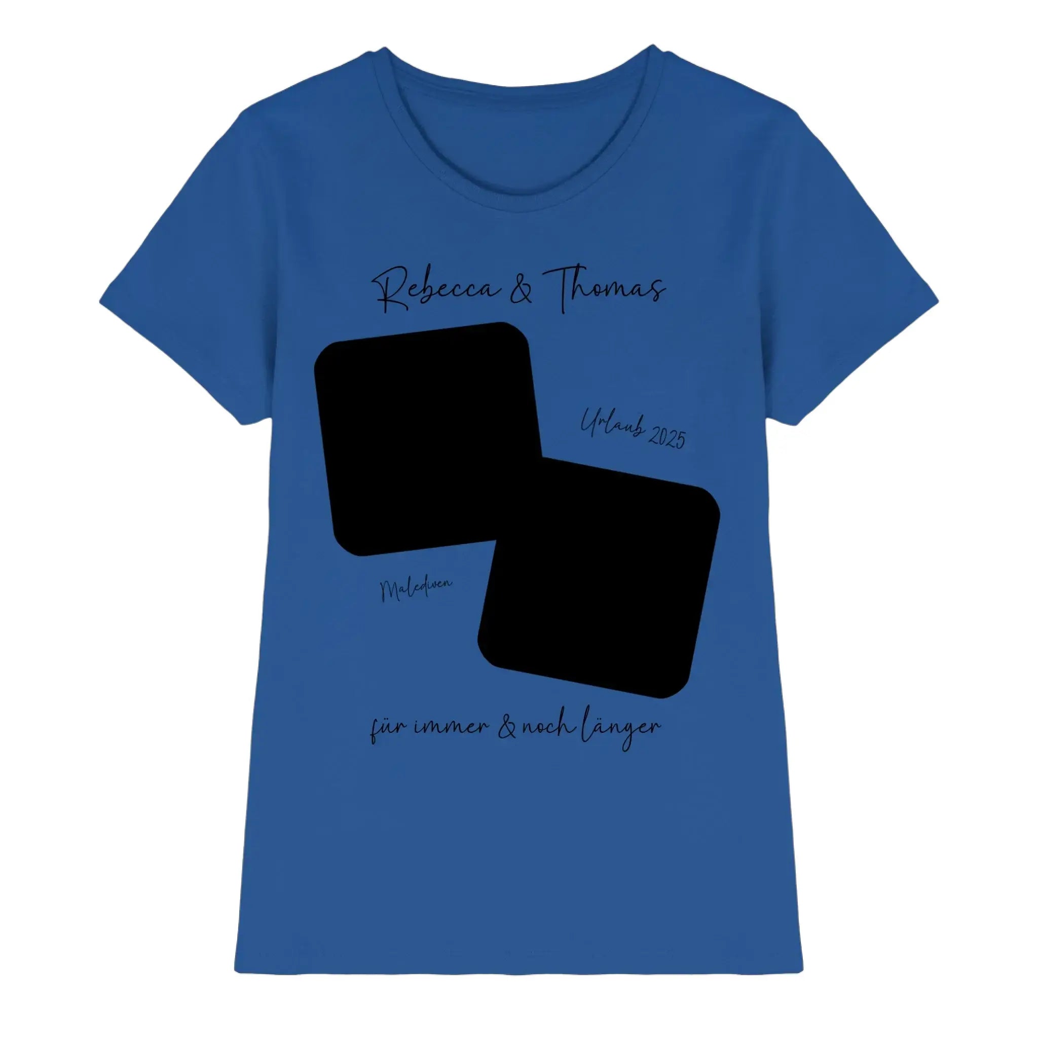 Dein Foto in 1-4 Quadraten mit Wunschtext • ’Statement-Collection’ • personalisierbare Fotomotive - Premium Damen