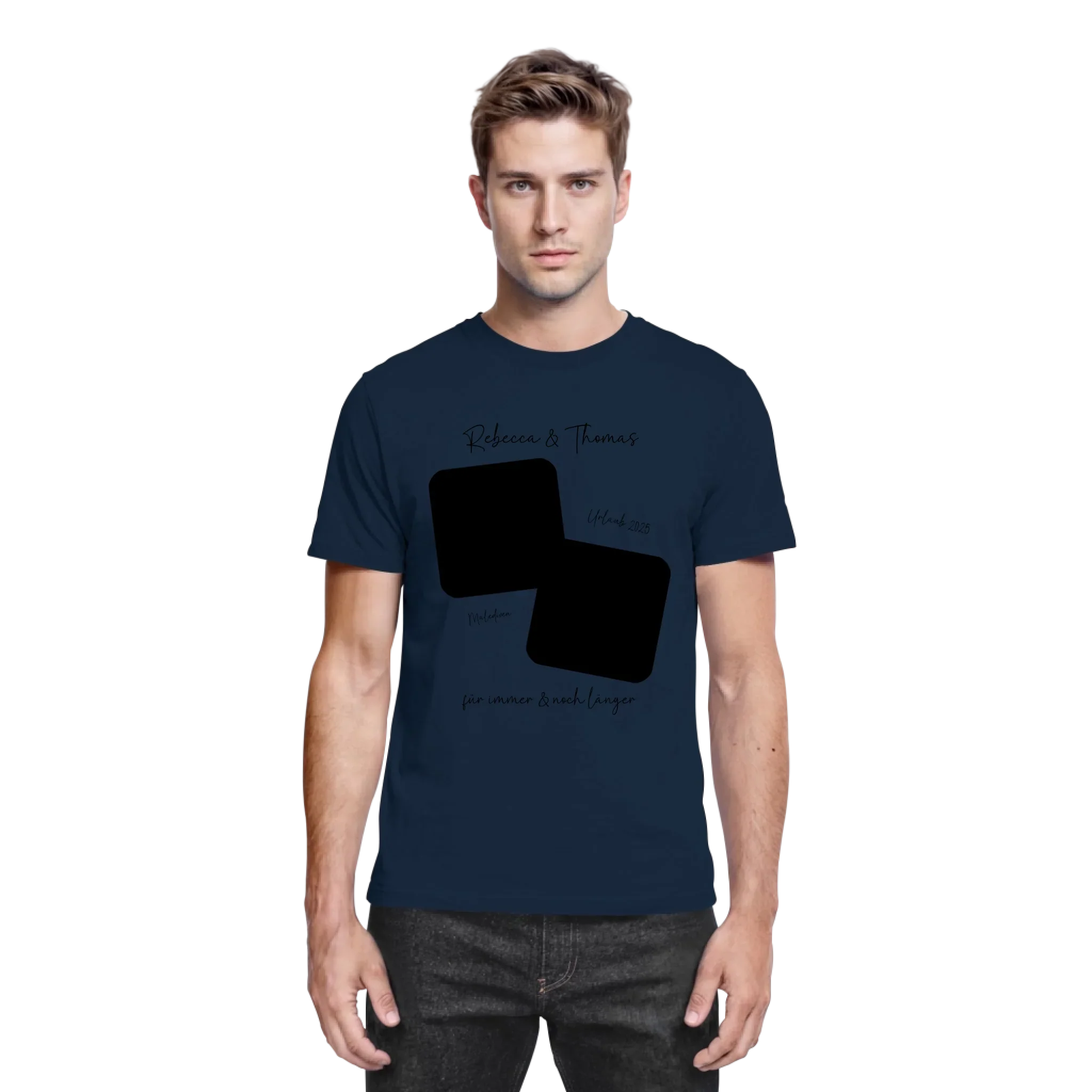 Dein Foto in 1-4 Quadraten mit Wunschtext • ’Statement-Collection’ • personalisierbare Fotomotive