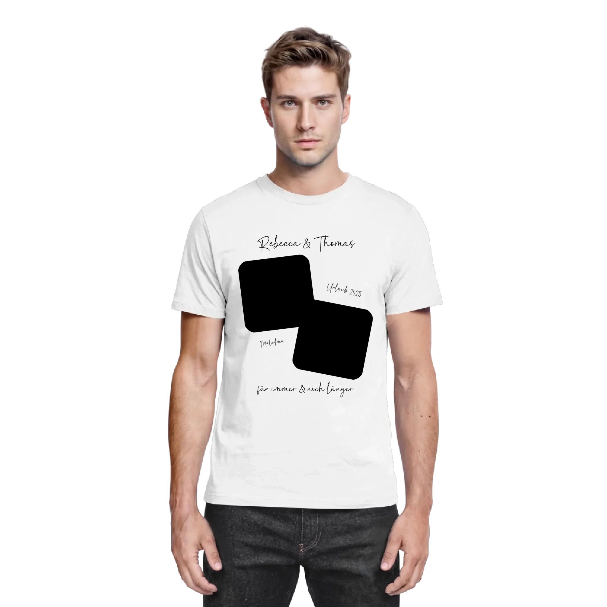 Dein Foto in 1-4 Quadraten mit Wunschtext • ’Statement-Collection’ • personalisierbare Fotomotive