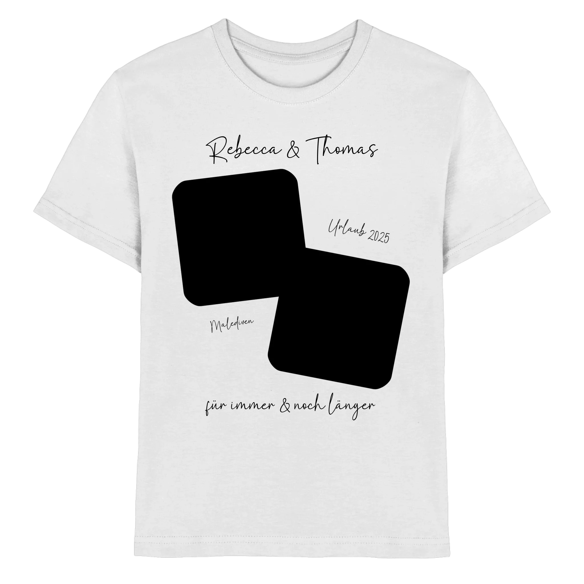 Dein Foto in 1-4 Quadraten mit Wunschtext • ’Statement-Collection’ • personalisierbare Fotomotive - Premium Kinder