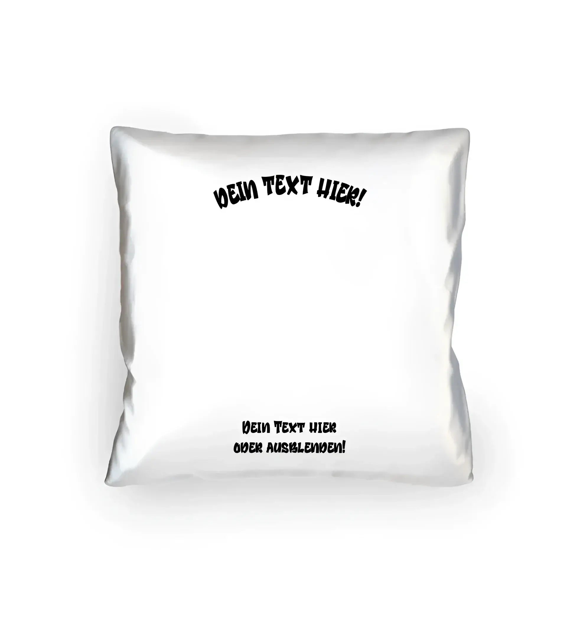 Dein Foto in einem Farbklecks – Kissen 40x40 cm • Weiß oder Natur • personalisiert