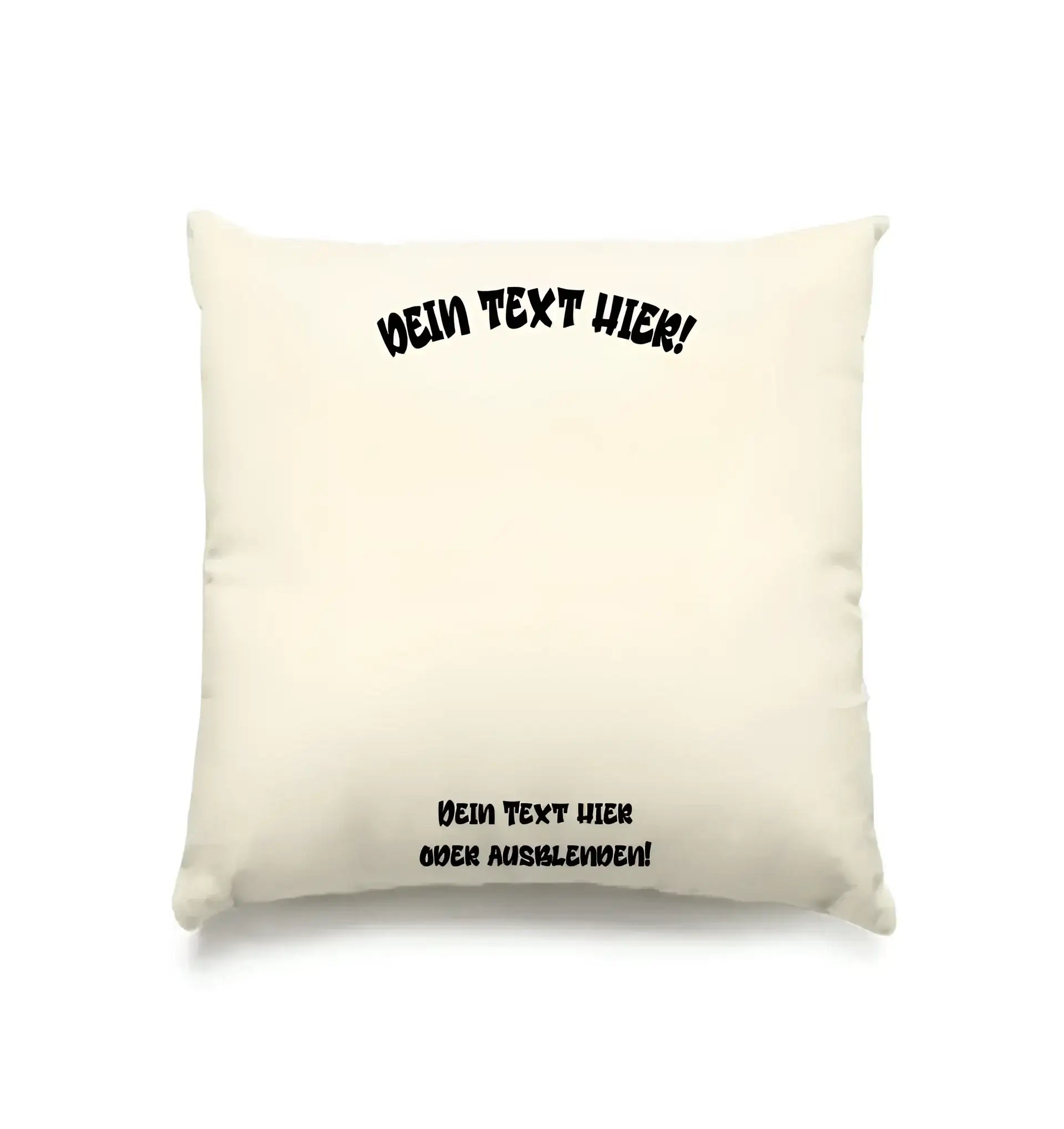 Dein Foto in einem Farbklecks – Kissen 40x40 cm • Weiß oder Natur • personalisiert