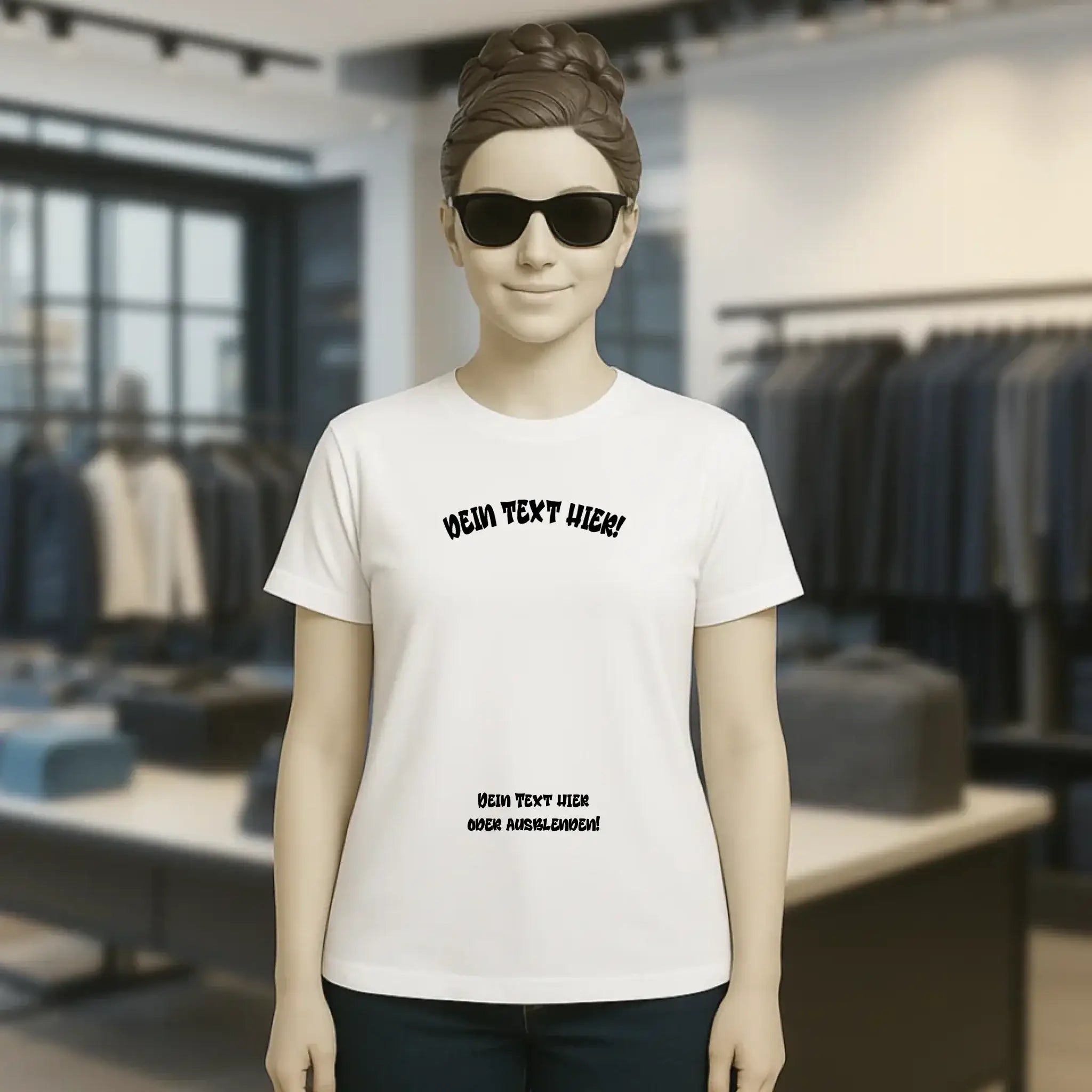 Dein Foto in einem Farbklecks - Ladies Premium T-Shirt XS-2XL aus Bio-Baumwolle für Damen • personalisiert