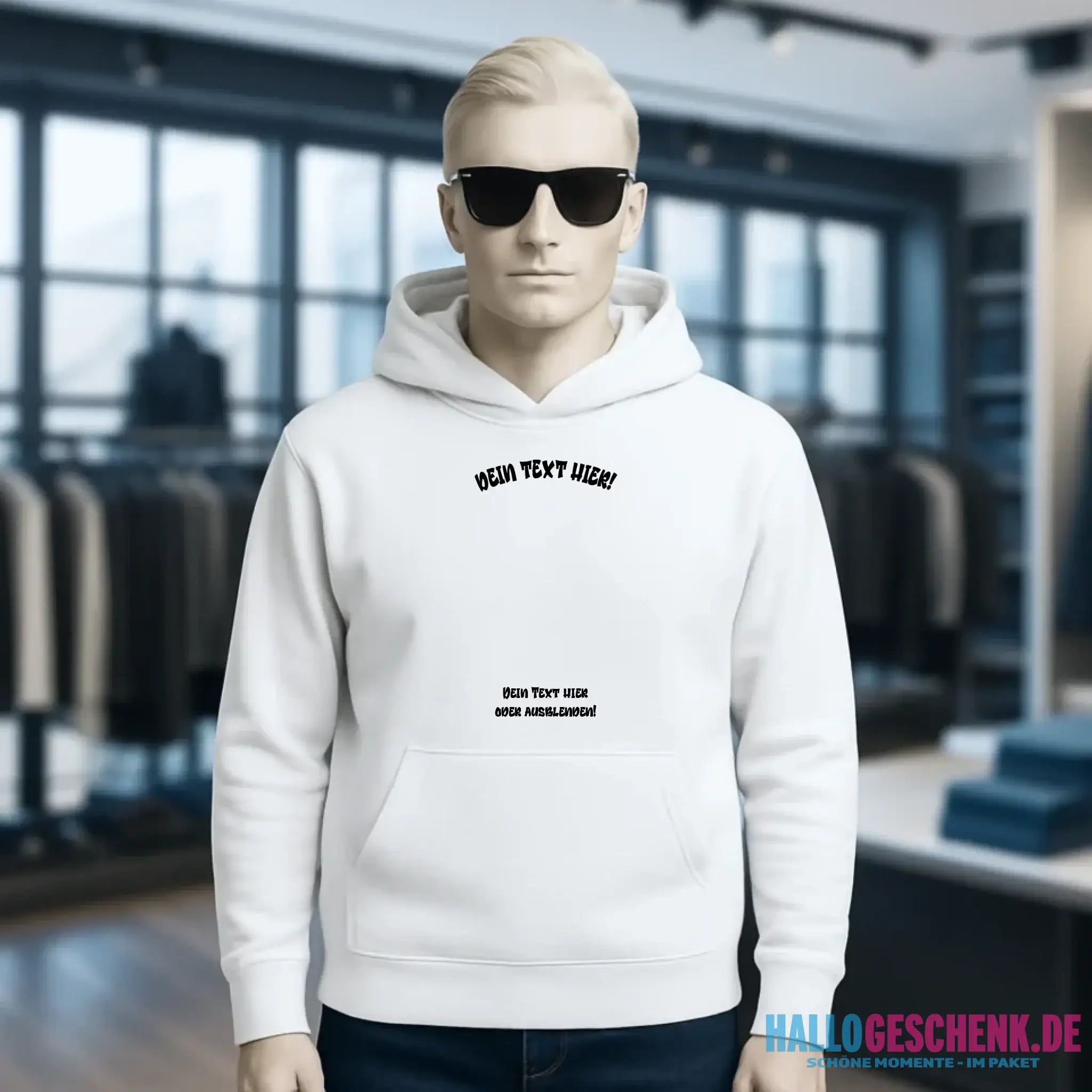Dein Foto in einem Farbklecks - Unisex Premium Hoodie XS-5XL aus Bio-Baumwolle für Damen & Herren • personalisiert