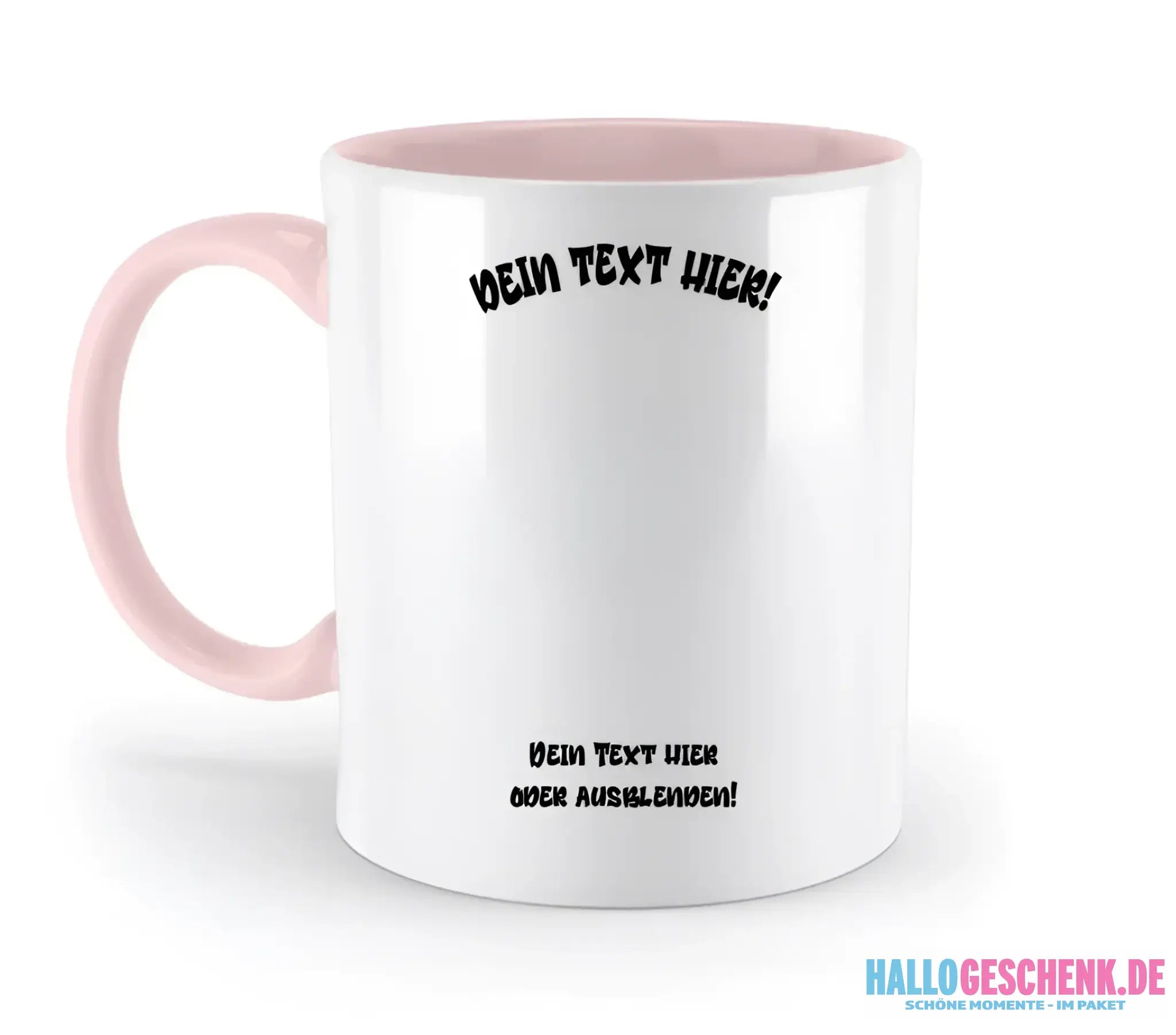 Dein Foto in einem Farbklecks - zweifarbige Tasse spülmaschinengeeignet • personalisiert