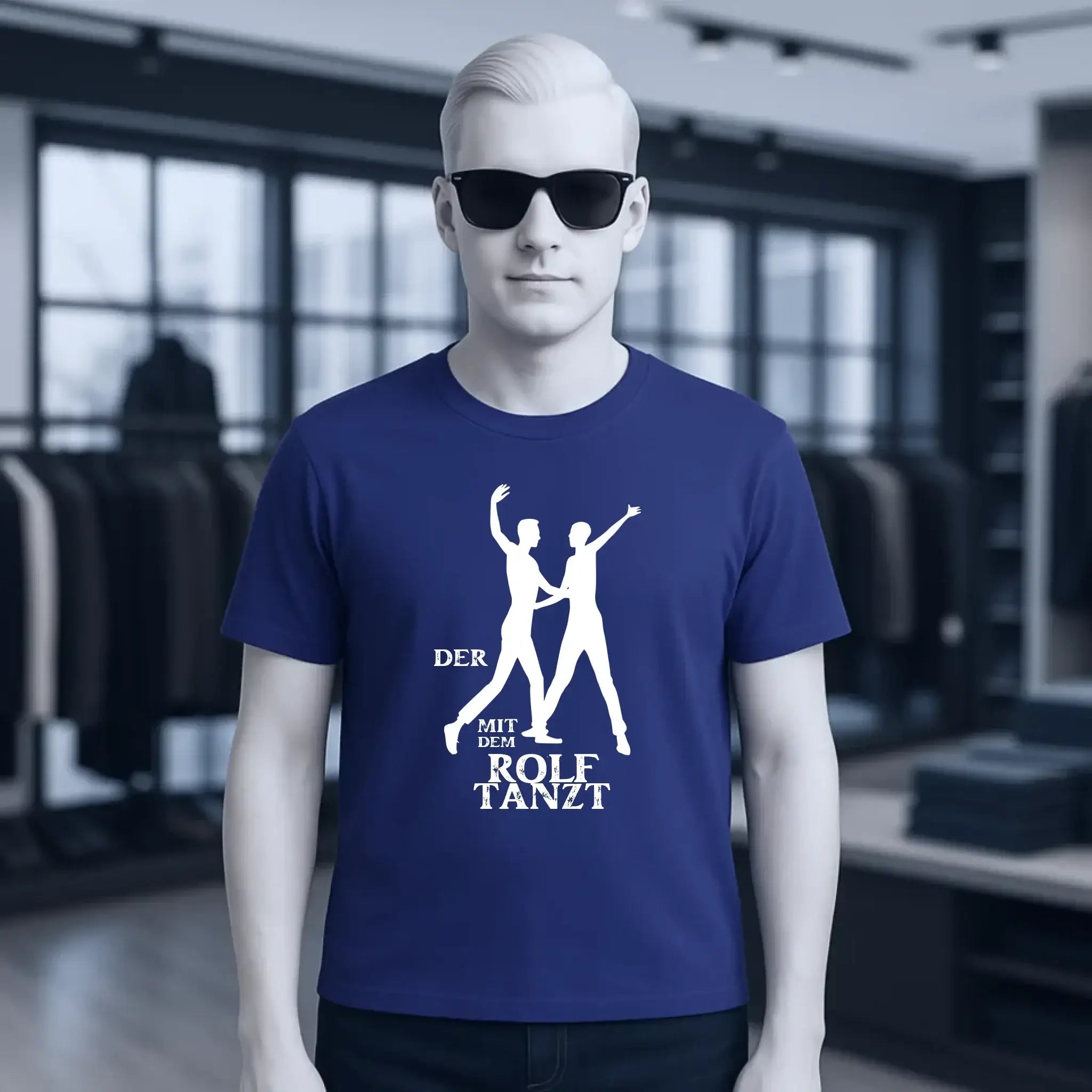 Der mit dem ?DEIN NAME? tanzt • Unisex Premium T-Shirt aus Bio-Baumwolle für Herren & Damen XS-5XL