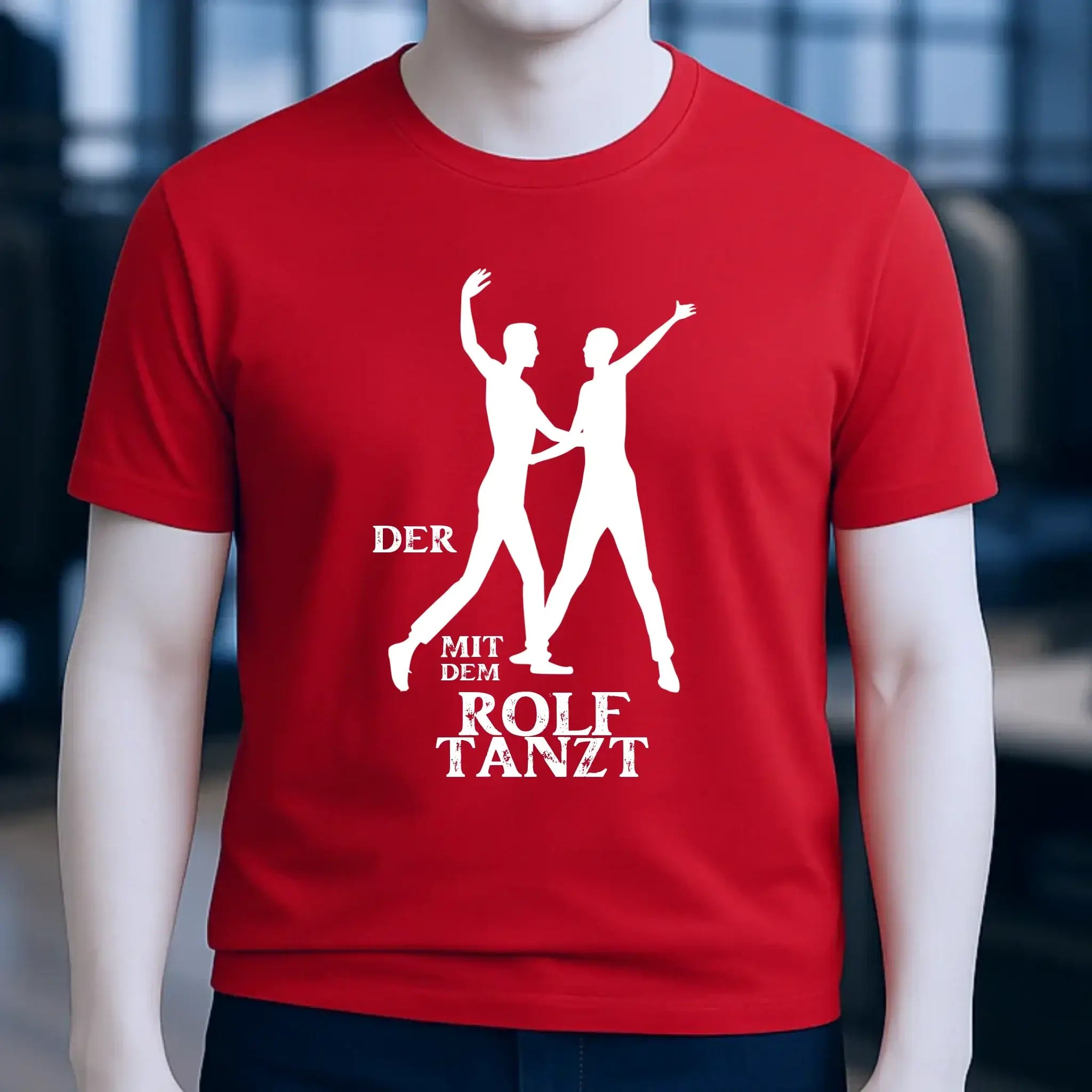 Der mit dem ?DEIN NAME? tanzt • Unisex Premium T-Shirt aus Bio-Baumwolle für Herren & Damen XS-5XL
