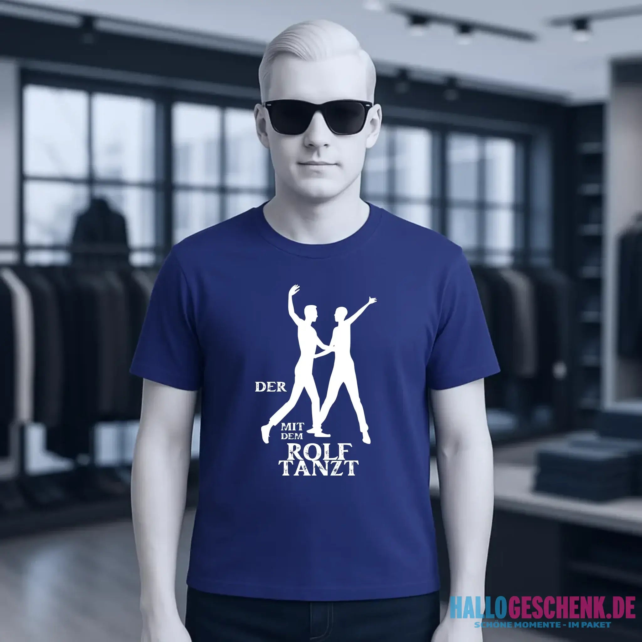 Der mit dem ?DEIN NAME? tanzt • Unisex Premium T-Shirt aus Bio-Baumwolle für Herren & Damen XS-5XL