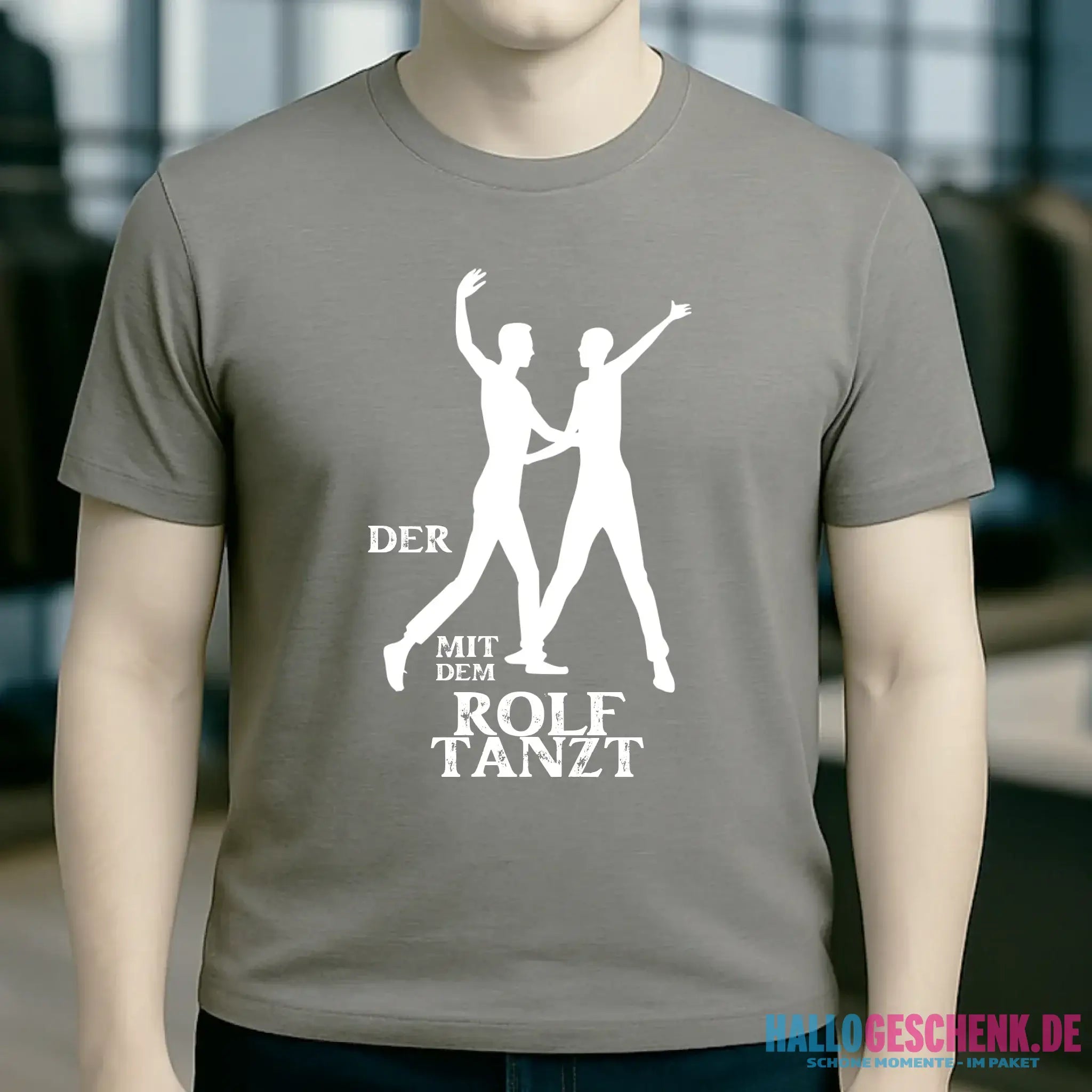 Der mit dem ?DEIN NAME? tanzt • Unisex Premium T-Shirt aus Bio-Baumwolle für Herren & Damen XS-5XL