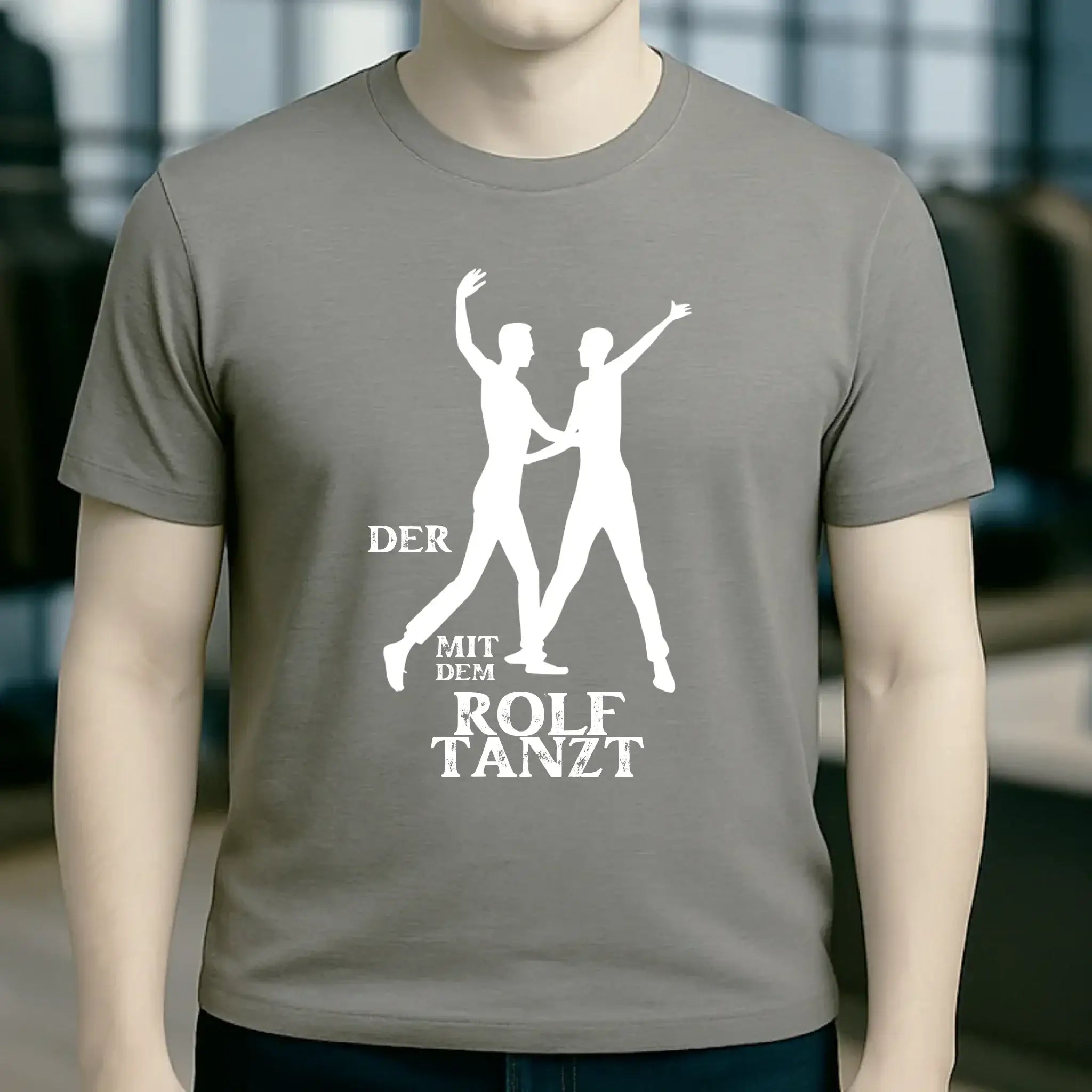 Der mit dem ?DEIN NAME? tanzt • Unisex Premium T-Shirt aus Bio-Baumwolle für Herren & Damen XS-5XL