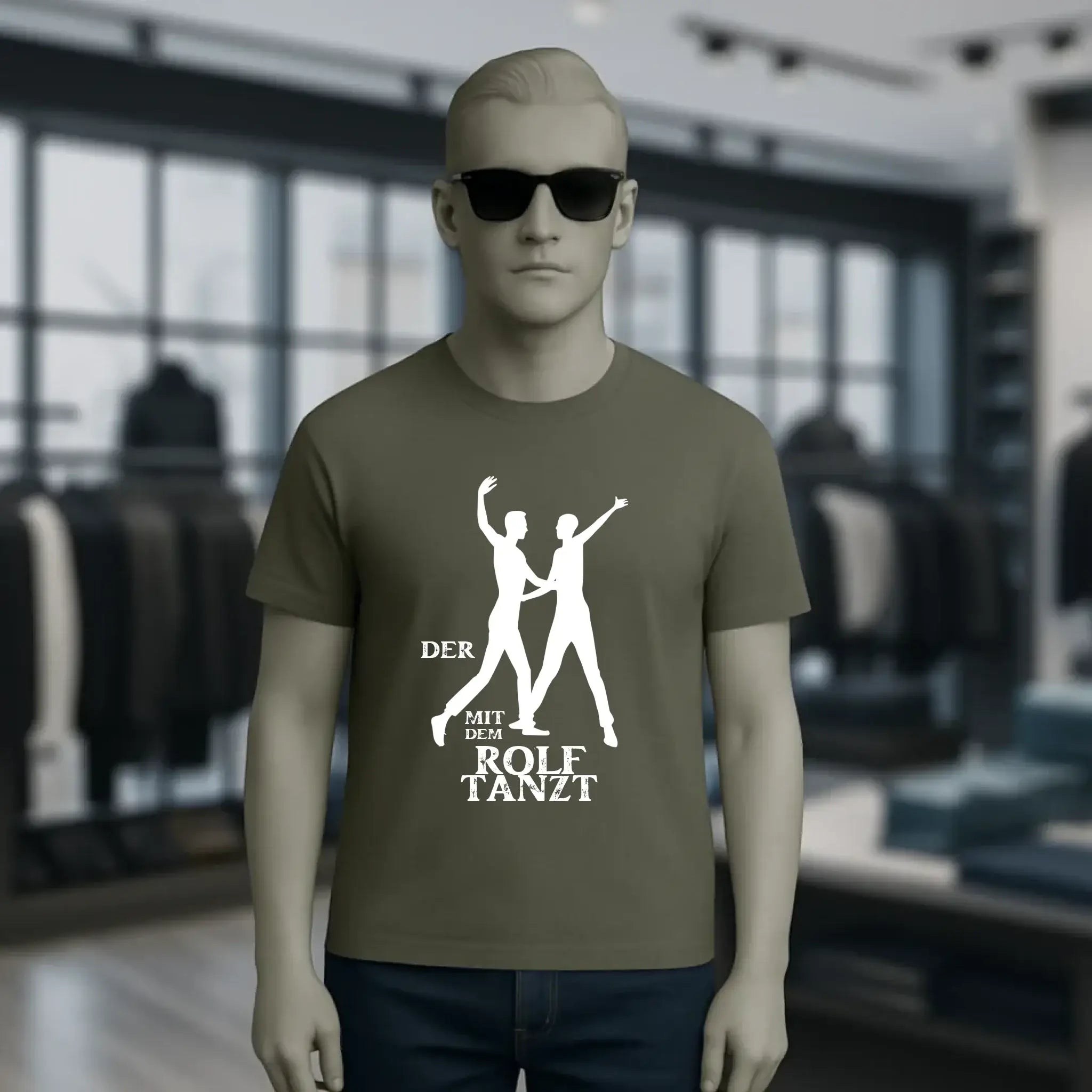 Der mit dem ?DEIN NAME? tanzt • Unisex Premium T-Shirt aus Bio-Baumwolle für Herren & Damen XS-5XL