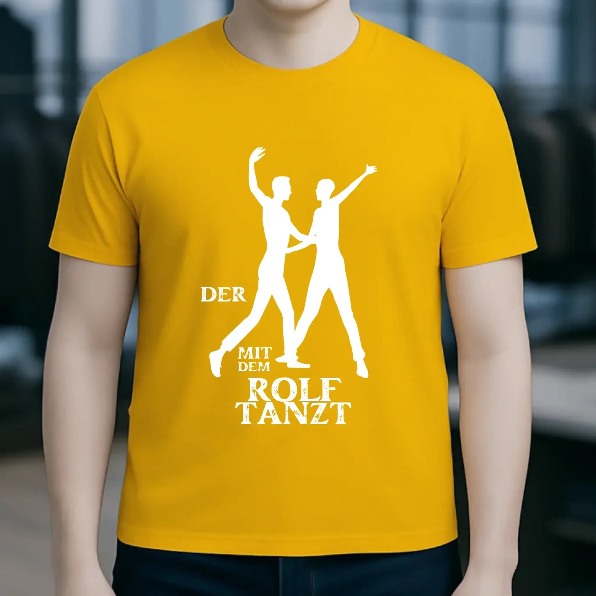 Der mit dem ?DEIN NAME? tanzt • Unisex Premium T-Shirt aus Bio-Baumwolle für Herren & Damen XS-5XL