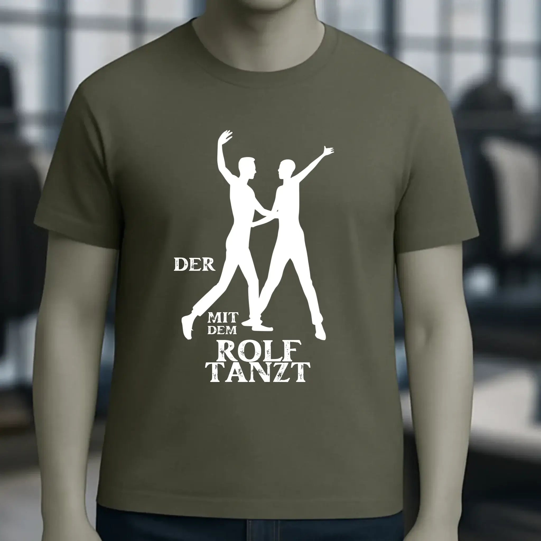 Der mit dem ?DEIN NAME? tanzt • Unisex Premium T-Shirt aus Bio-Baumwolle für Herren & Damen XS-5XL