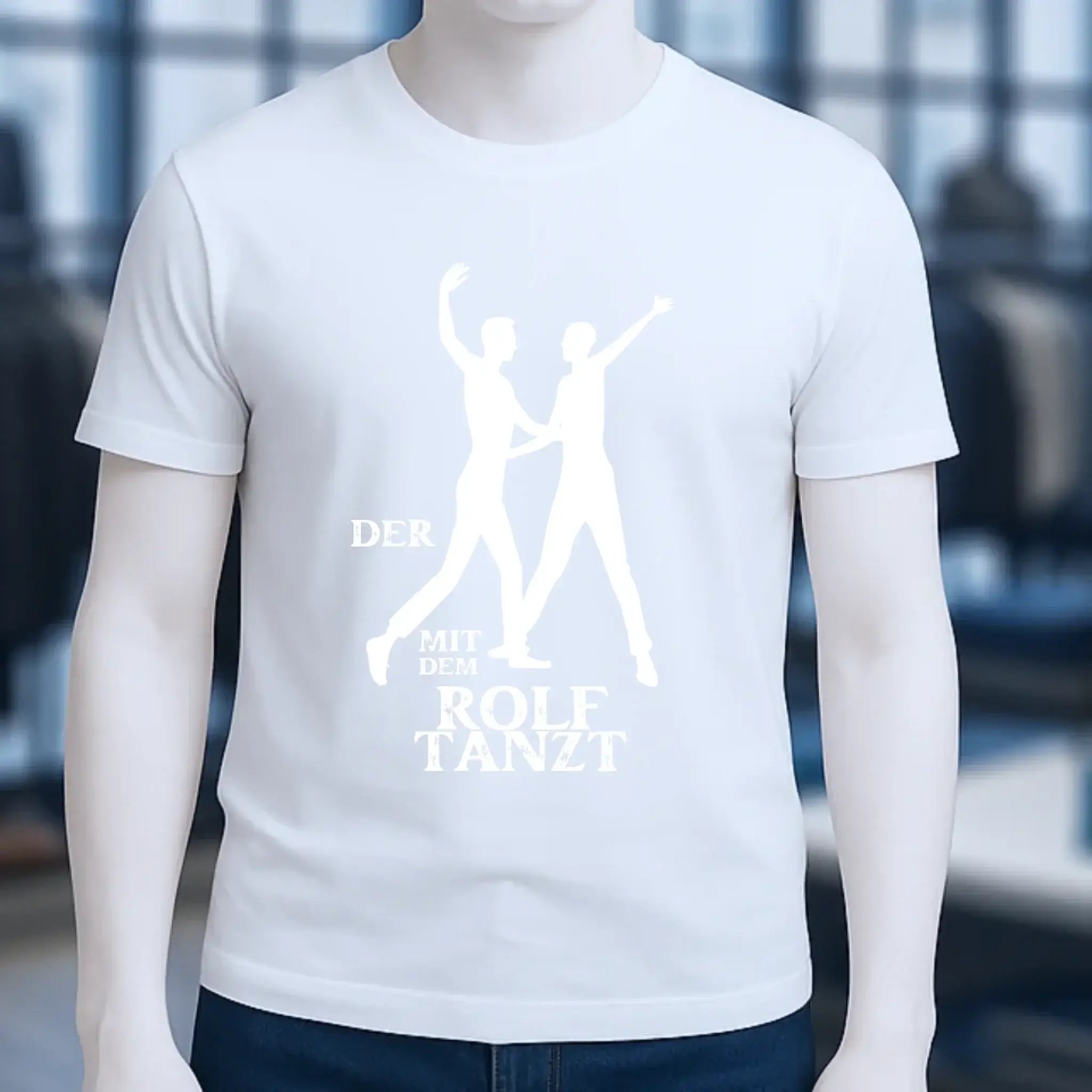 Der mit dem ?DEIN NAME? tanzt • Unisex Premium T-Shirt aus Bio-Baumwolle für Herren & Damen XS-5XL