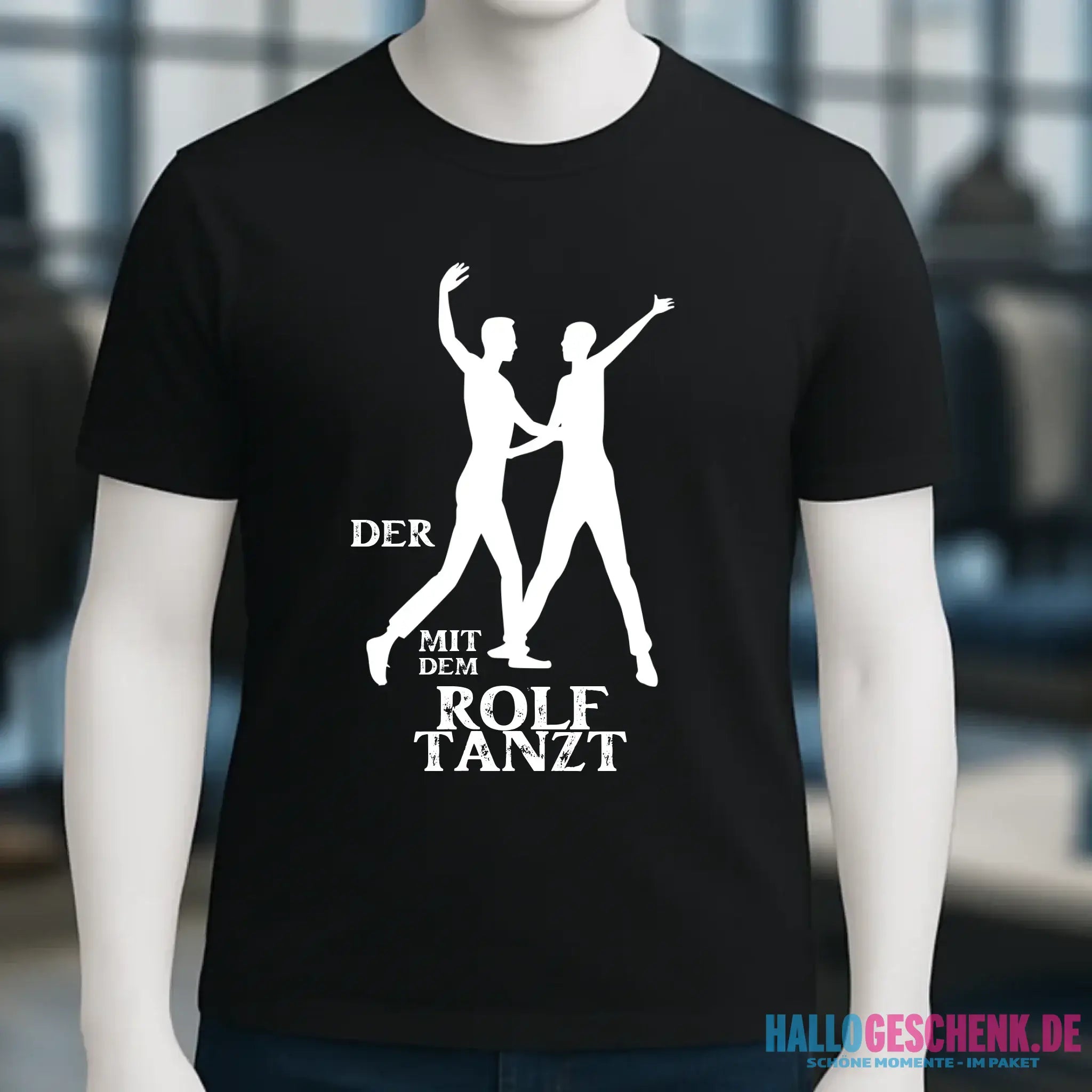 Der mit dem ?DEIN NAME? tanzt • Unisex Premium T-Shirt aus Bio-Baumwolle für Herren & Damen XS-5XL