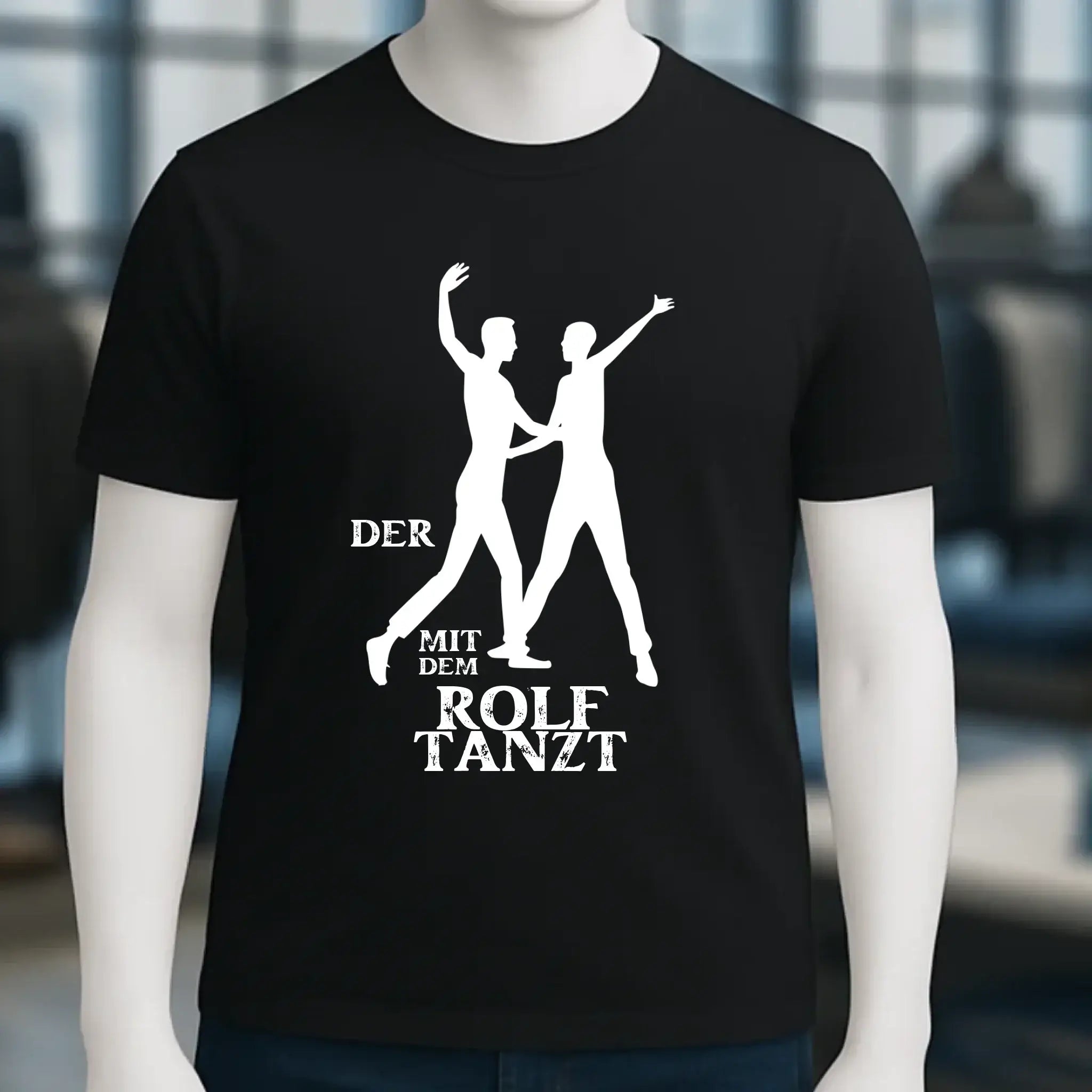 Der mit dem ?DEIN NAME? tanzt • Unisex Premium T-Shirt aus Bio-Baumwolle für Herren & Damen XS-5XL