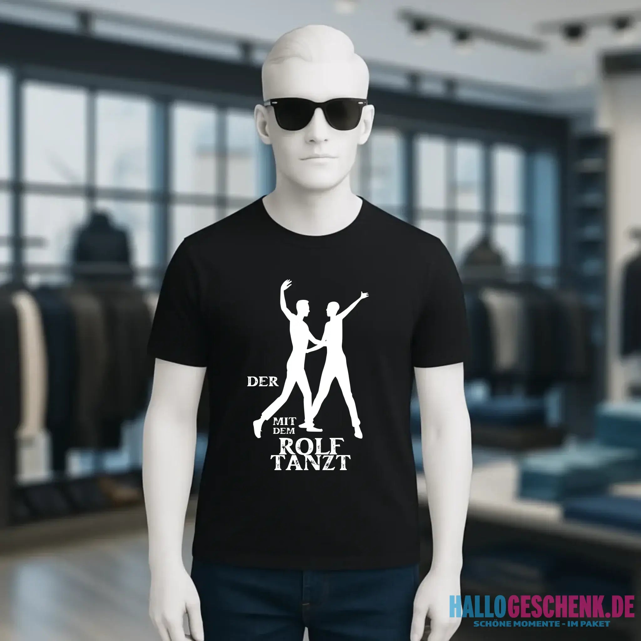 Der mit dem ?DEIN NAME? tanzt • Unisex Premium T-Shirt aus Bio-Baumwolle für Herren & Damen XS-5XL