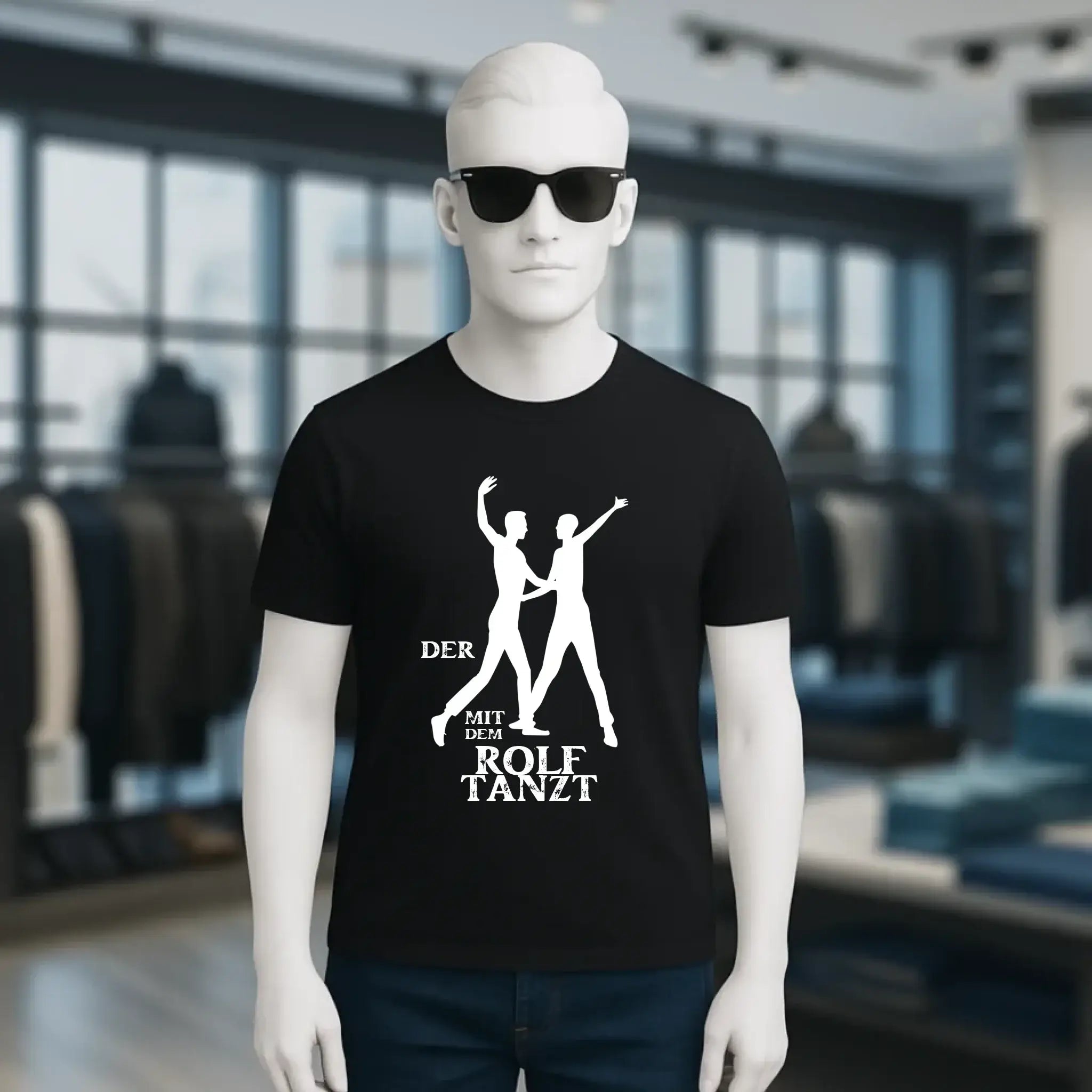 Der mit dem ?DEIN NAME? tanzt • Unisex Premium T-Shirt aus Bio-Baumwolle für Herren & Damen XS-5XL