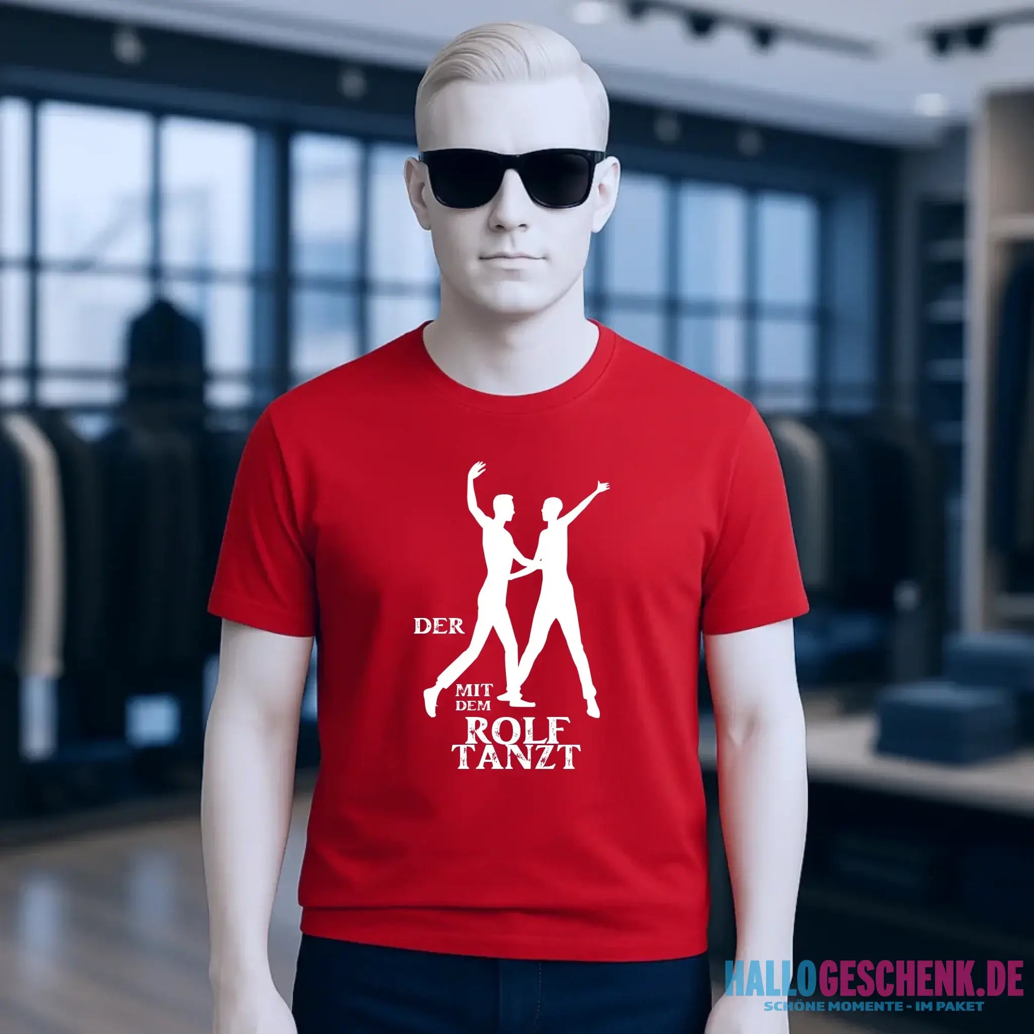 Der mit dem ?DEIN NAME? tanzt • Unisex Premium T-Shirt aus Bio-Baumwolle für Herren & Damen XS-5XL
