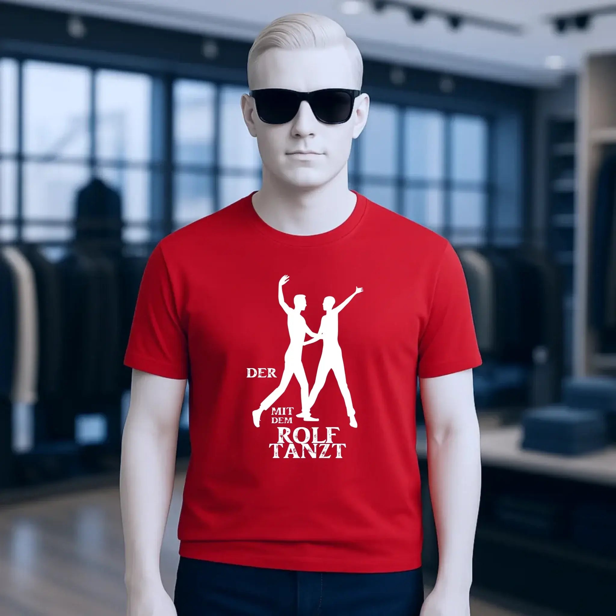 Der mit dem ?DEIN NAME? tanzt • Unisex Premium T-Shirt aus Bio-Baumwolle für Herren & Damen XS-5XL
