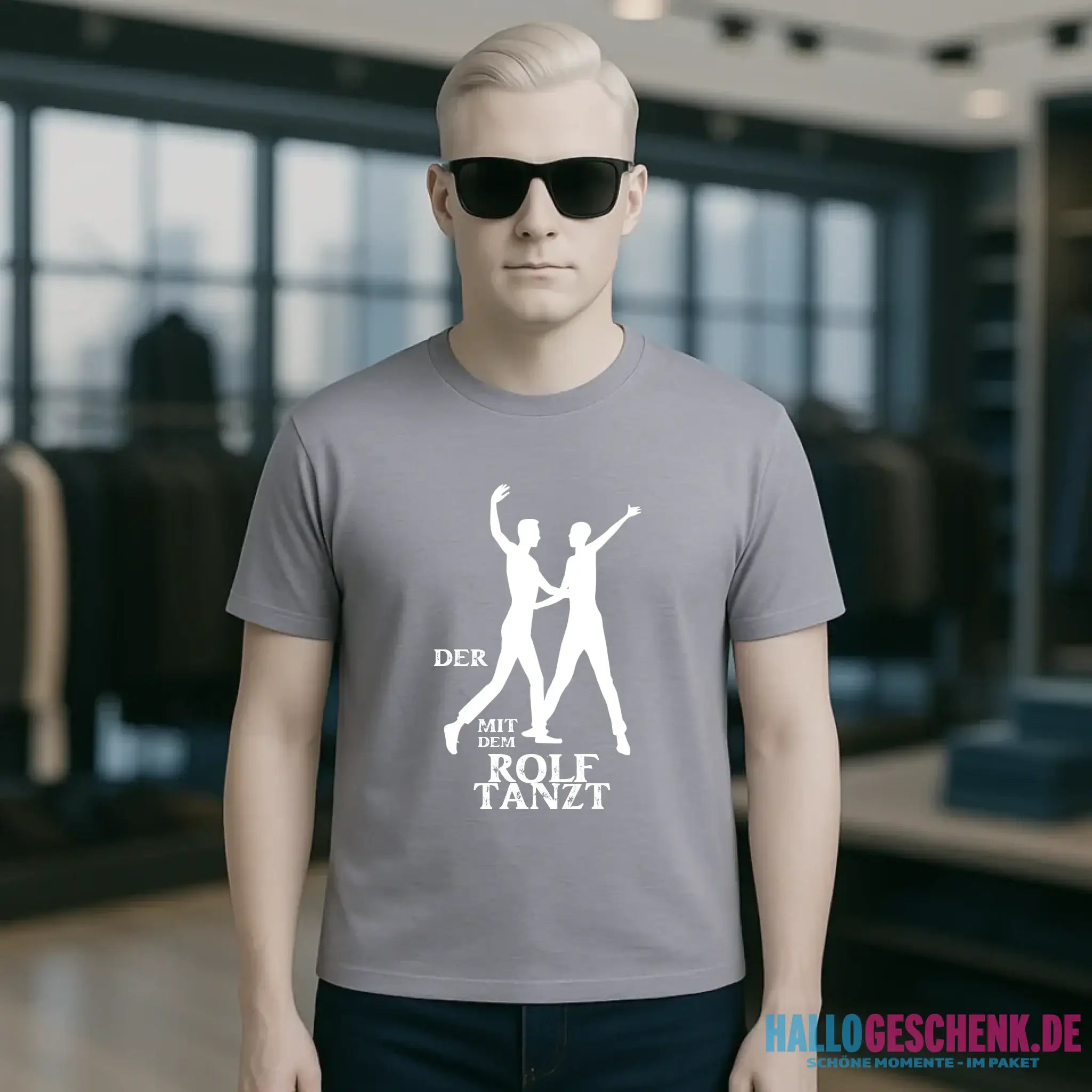 Der mit dem ?DEIN NAME? tanzt • Unisex Premium T-Shirt aus Bio-Baumwolle für Herren & Damen XS-5XL