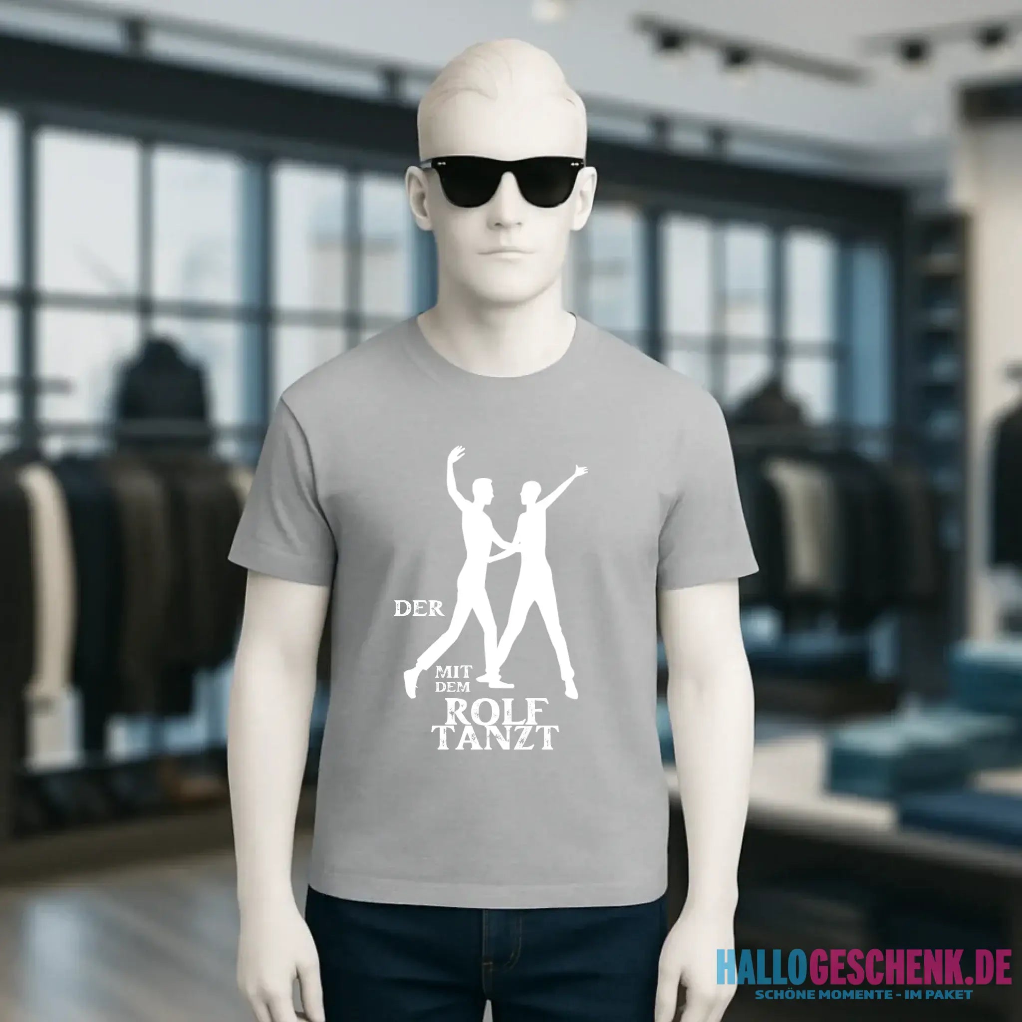 Der mit dem ?DEIN NAME? tanzt • Unisex Premium T-Shirt aus Bio-Baumwolle für Herren & Damen XS-5XL