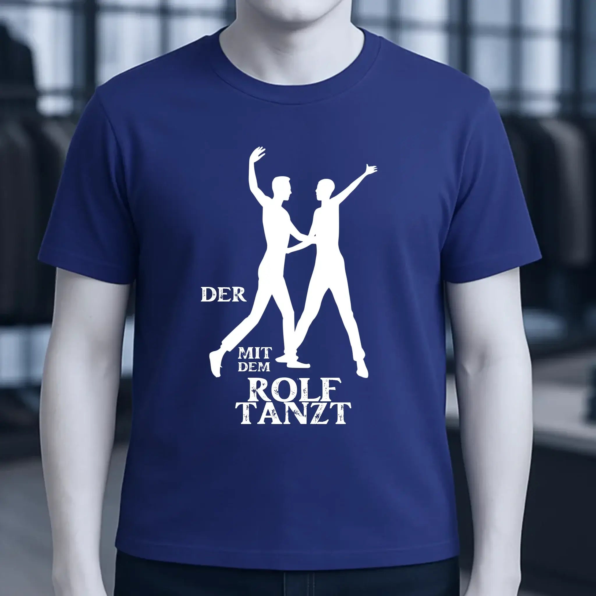 Der mit dem ?DEIN NAME? tanzt • Unisex Premium T-Shirt aus Bio-Baumwolle für Herren & Damen XS-5XL