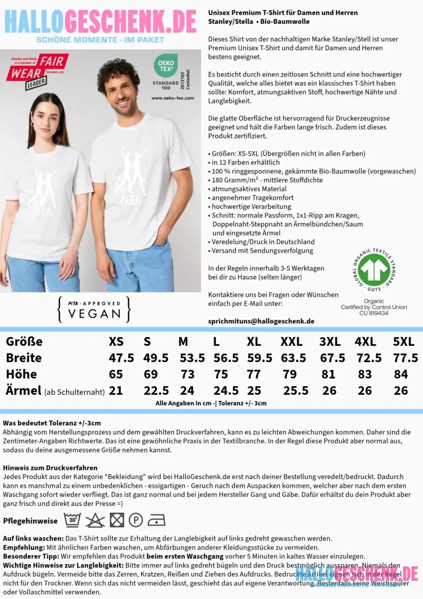 Der mit dem ?DEIN NAME? tanzt • Unisex Premium T-Shirt aus Bio-Baumwolle für Herren & Damen XS-5XL