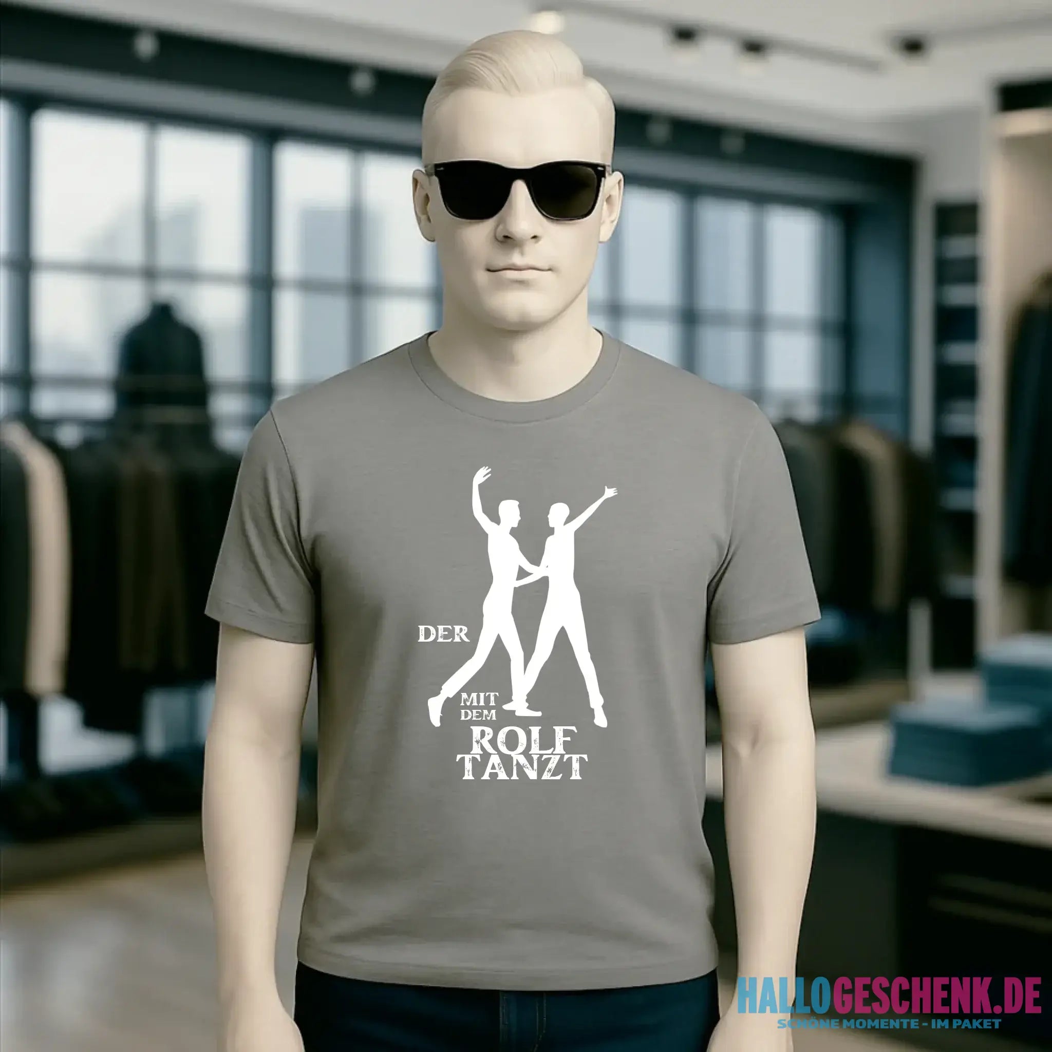 Der mit dem ?DEIN NAME? tanzt • Unisex Premium T-Shirt aus Bio-Baumwolle für Herren & Damen XS-5XL
