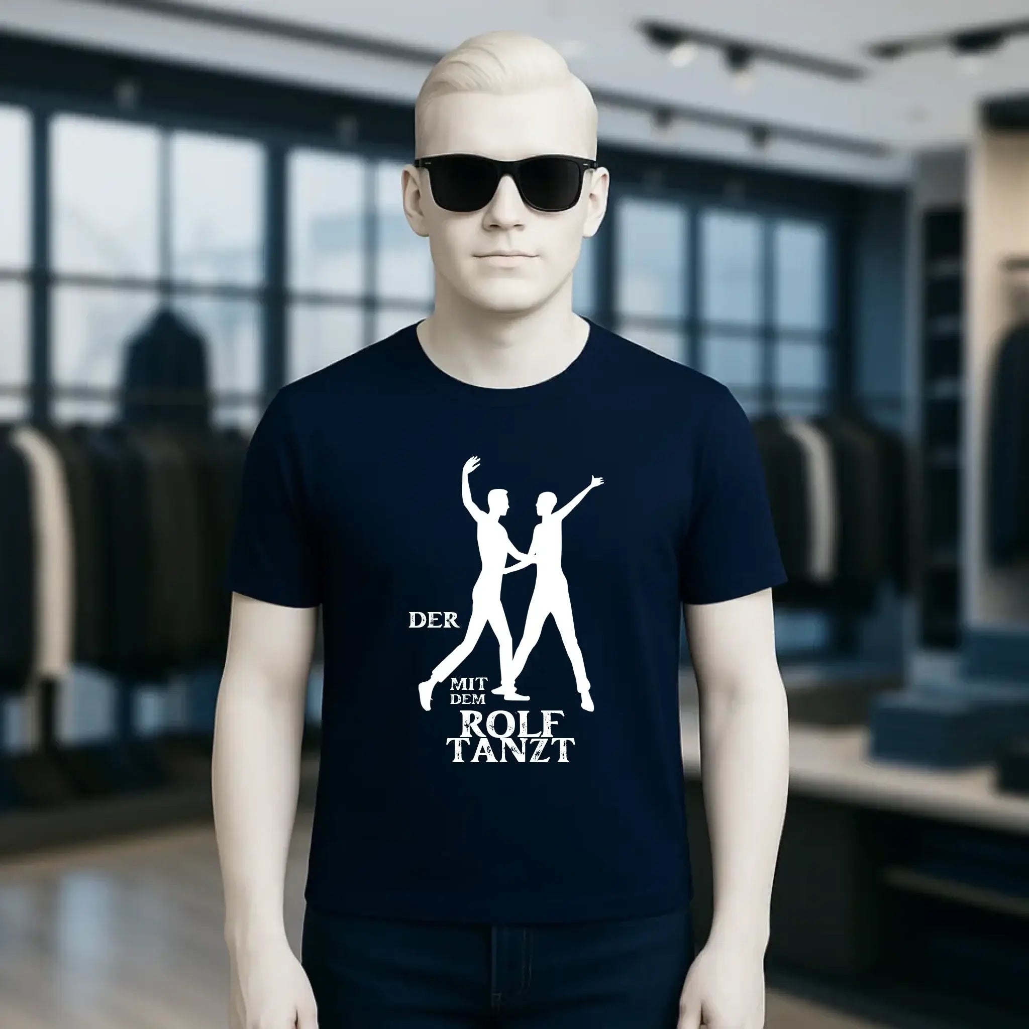 Der mit dem ?DEIN NAME? tanzt • Unisex Premium T-Shirt aus Bio-Baumwolle für Herren & Damen XS-5XL