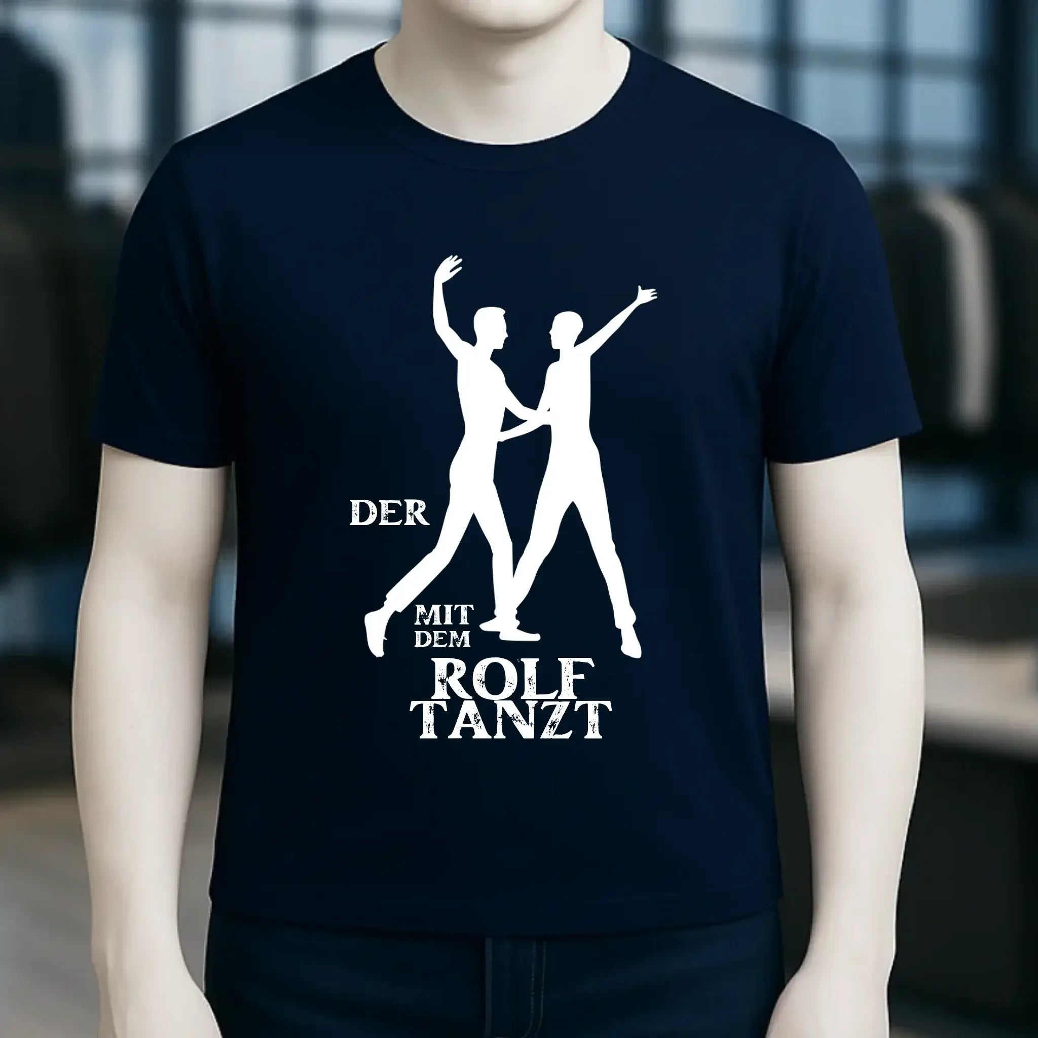 Der mit dem ?DEIN NAME? tanzt • Unisex Premium T-Shirt aus Bio-Baumwolle für Herren & Damen XS-5XL