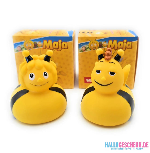 Die Biene Maja und ihr bester Freund Willi - Geschenkset inkl. hochwertige Verpackung • Badeente