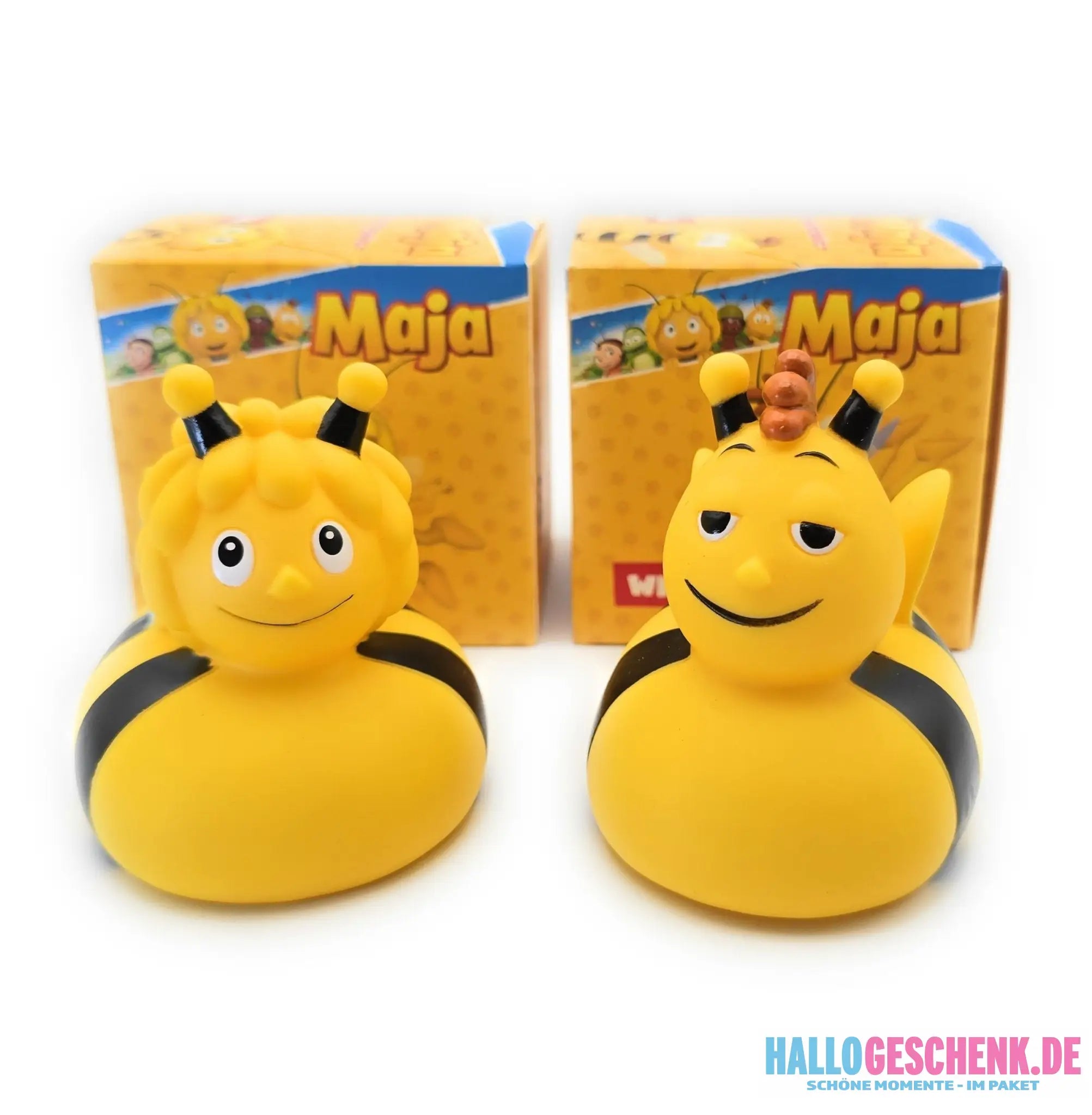 Bundle: Die Biene Maja und ihr bester Freund Willi - Geschenkset inkl. hochwertige Verpackung • Badeente - Badeenten
