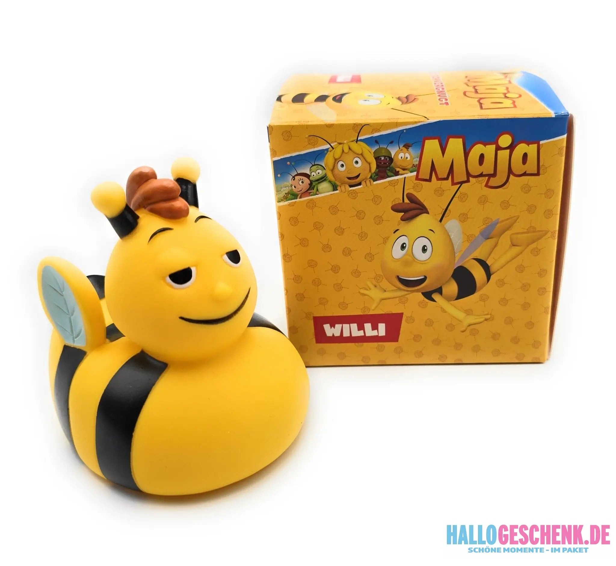 Die Biene Maja und ihr bester Freund Willi - Geschenkset inkl. hochwertige Verpackung • Badeente