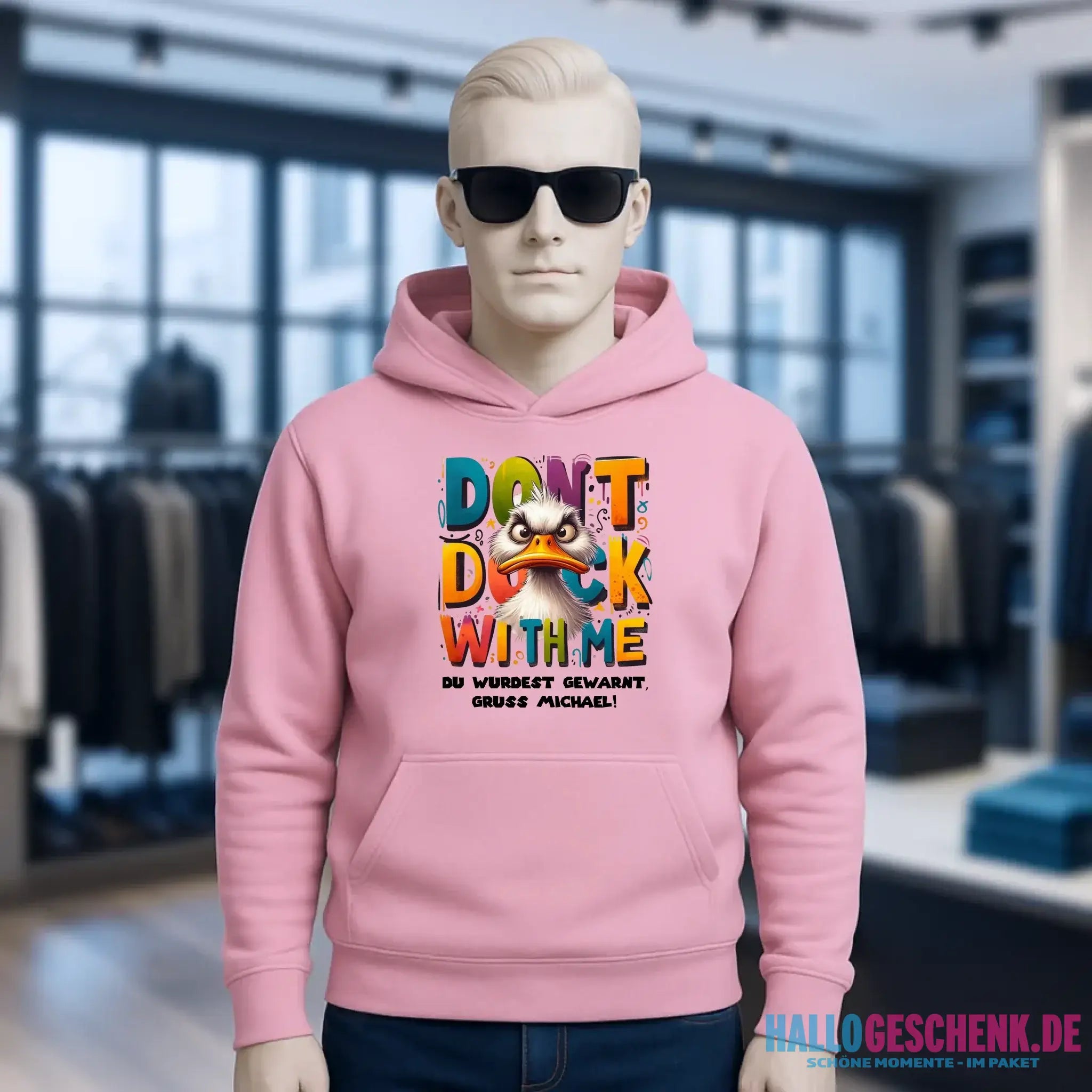 Don´t Duck with me • Ente • Unisex Premium Hoodie XS-5XL aus Bio-Baumwolle für Damen & Herren • Exklusivdesign • personalisiert