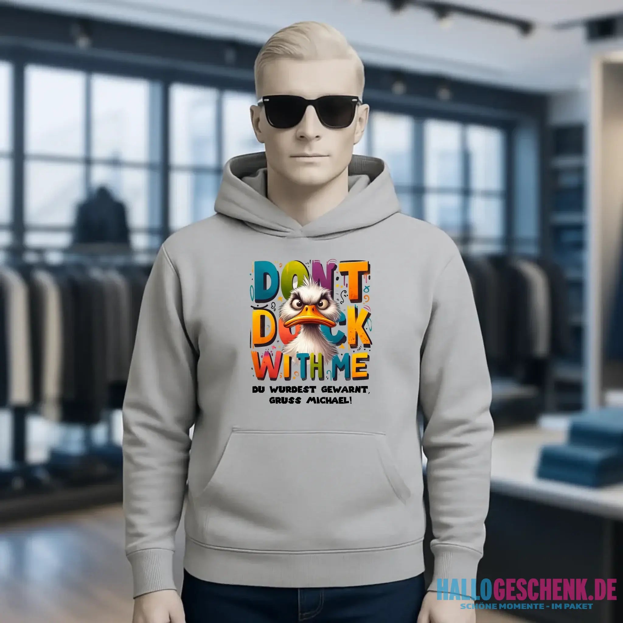 Don´t Duck with me • Ente • Unisex Premium Hoodie XS-5XL aus Bio-Baumwolle für Damen & Herren • Exklusivdesign • personalisiert